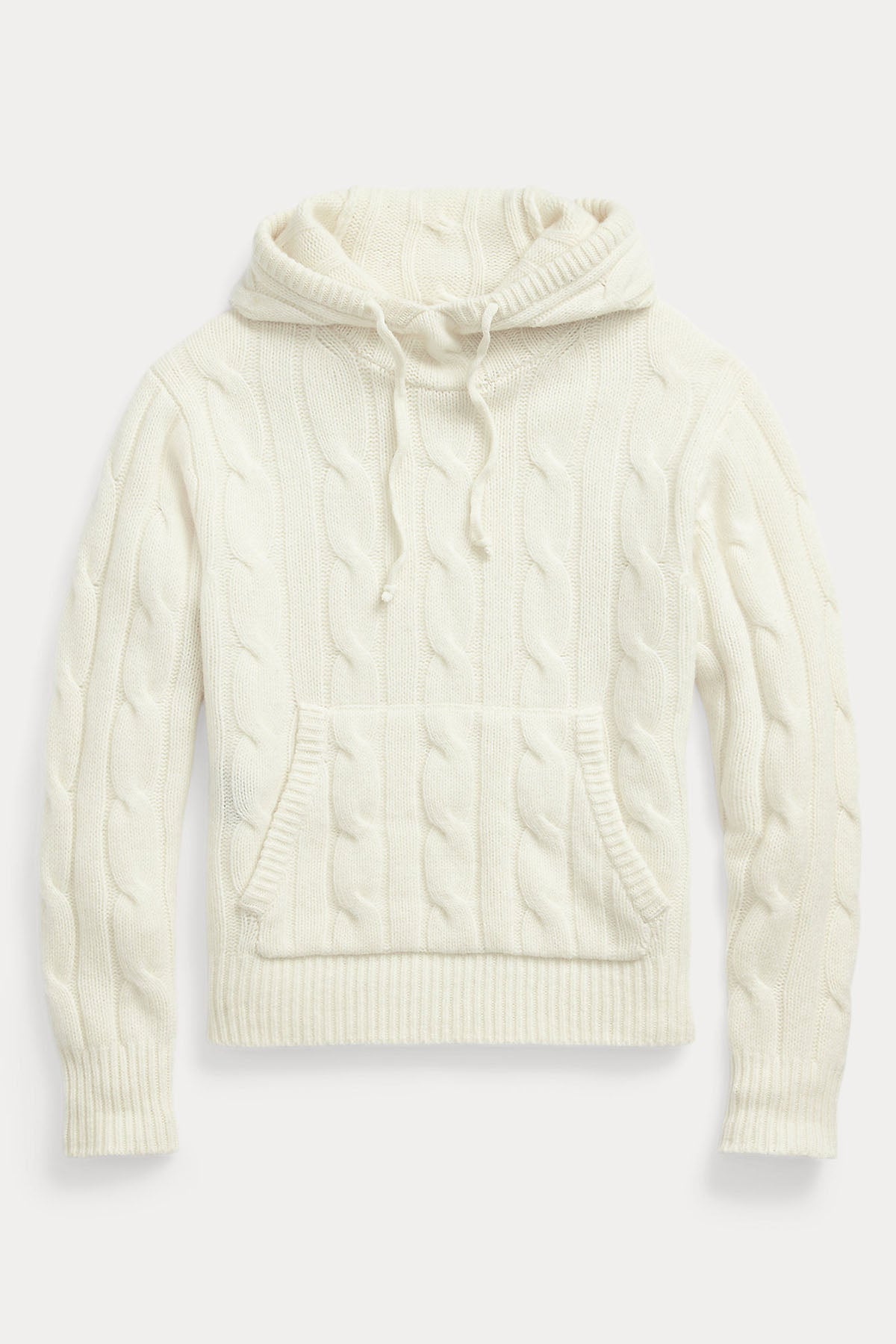 Polo Ralph Lauren Kaşmirli Kapüşonlu Saç Örgü Yün Triko-Libas Trendy Fashion Store