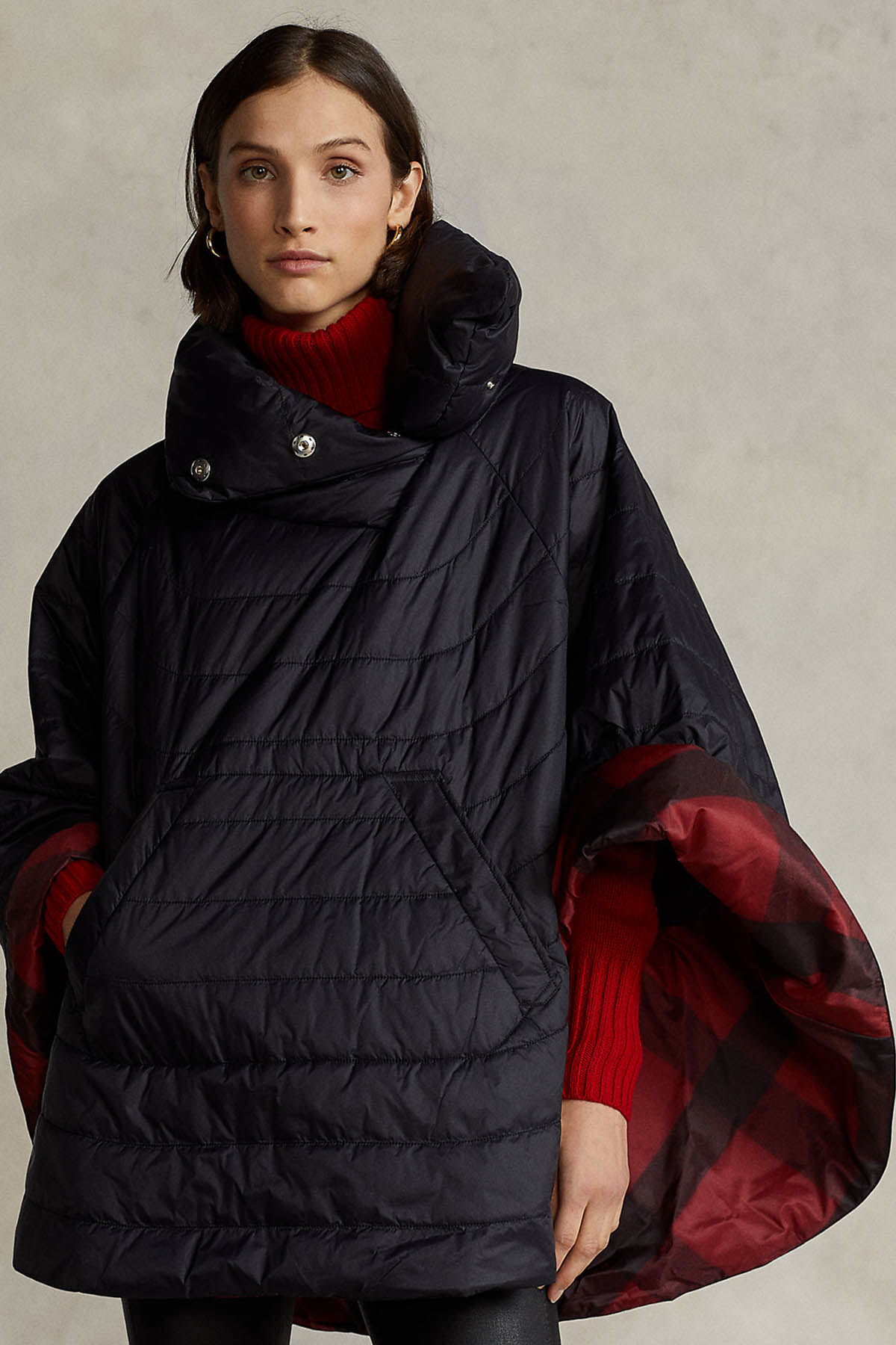 Polo Ralph Lauren Puffer Çift Taraflı Panço-Libas Trendy Fashion Store