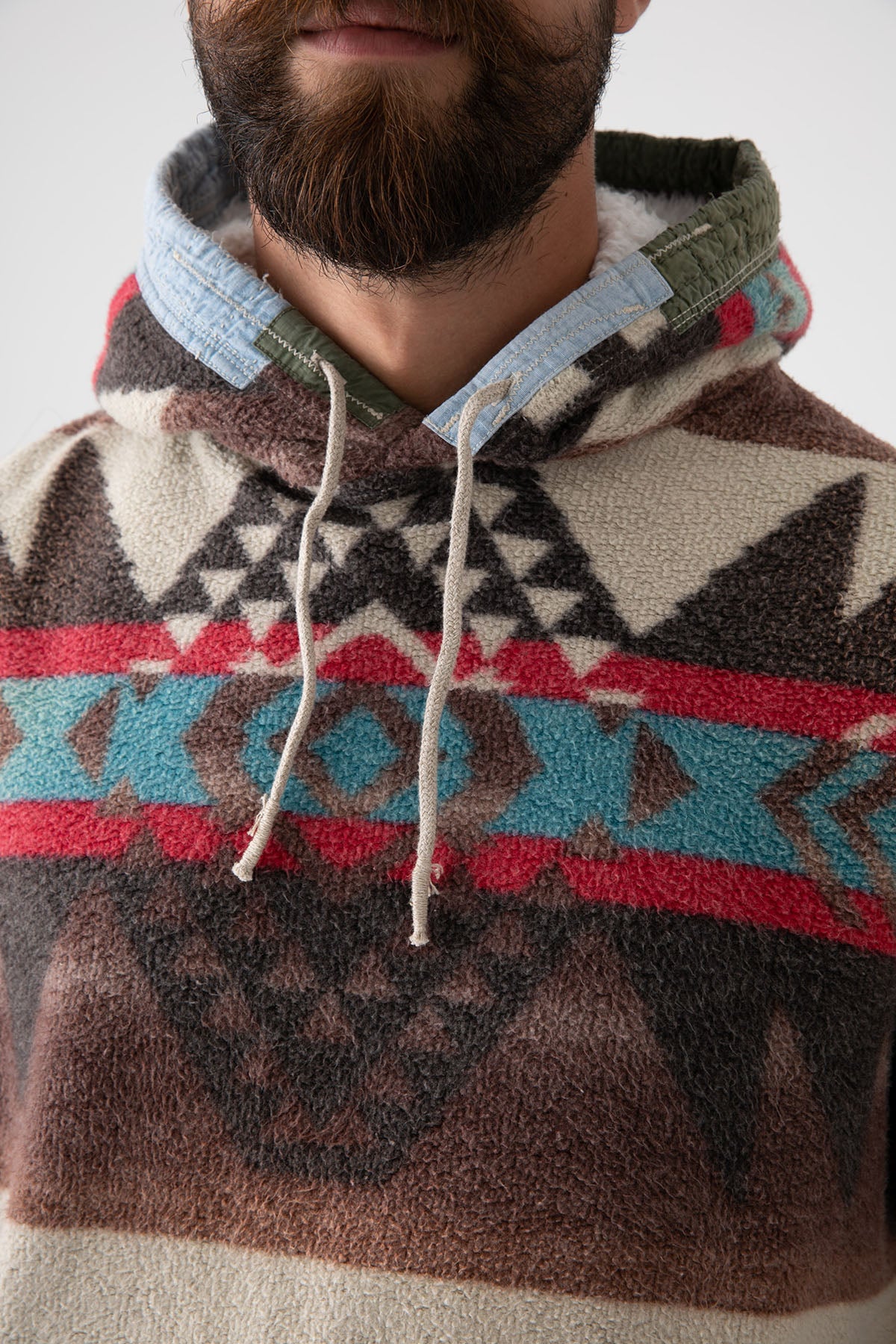 Polo Ralph Lauren Etnik Desenli İçi Polarlı Sweatshirt-Libas Trendy Fashion Store