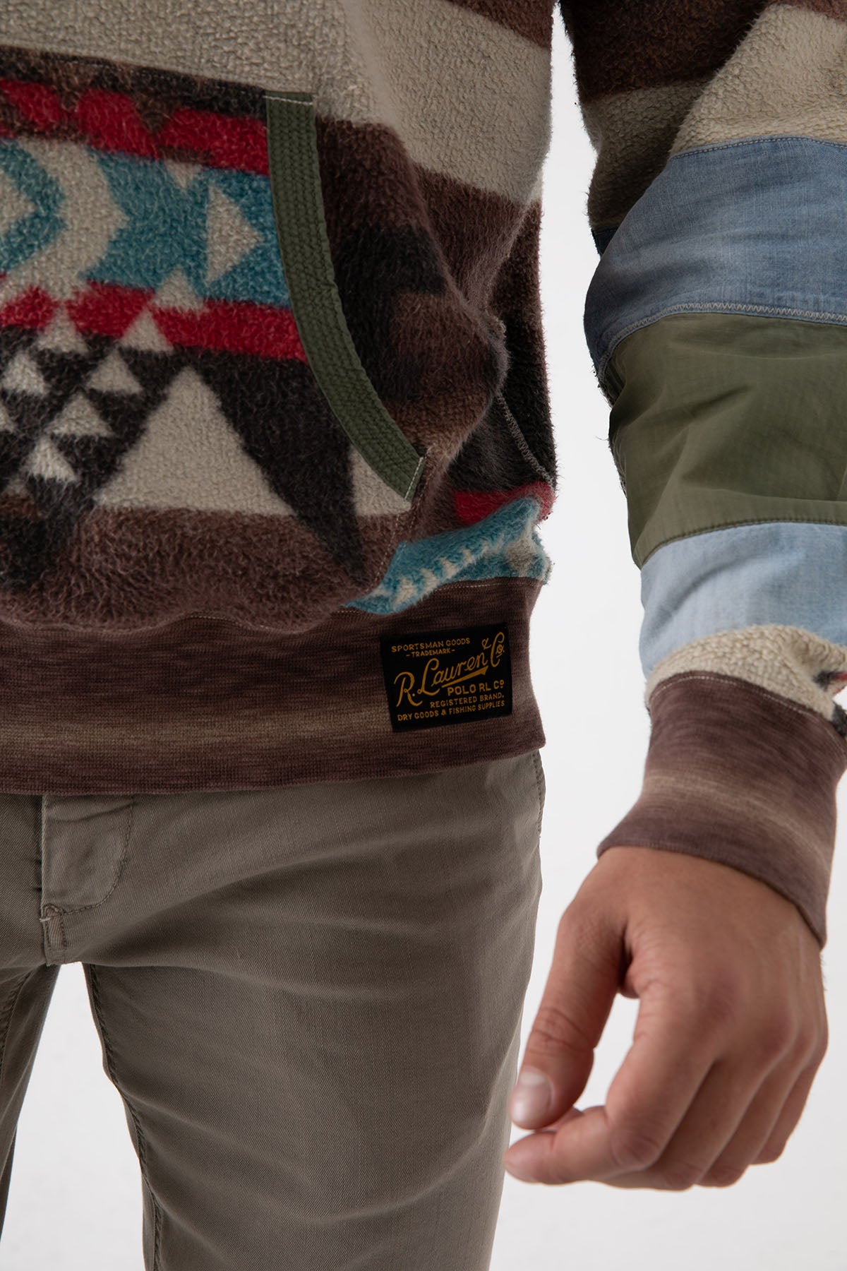 Polo Ralph Lauren Etnik Desenli İçi Polarlı Sweatshirt-Libas Trendy Fashion Store