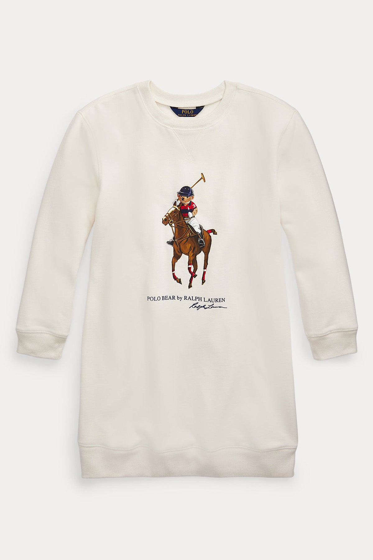 Polo Ralph Lauren Kids S-L Beden Kız Çocuk Polo Bear Sweatshirt Elbise-Libas Trendy Fashion Store