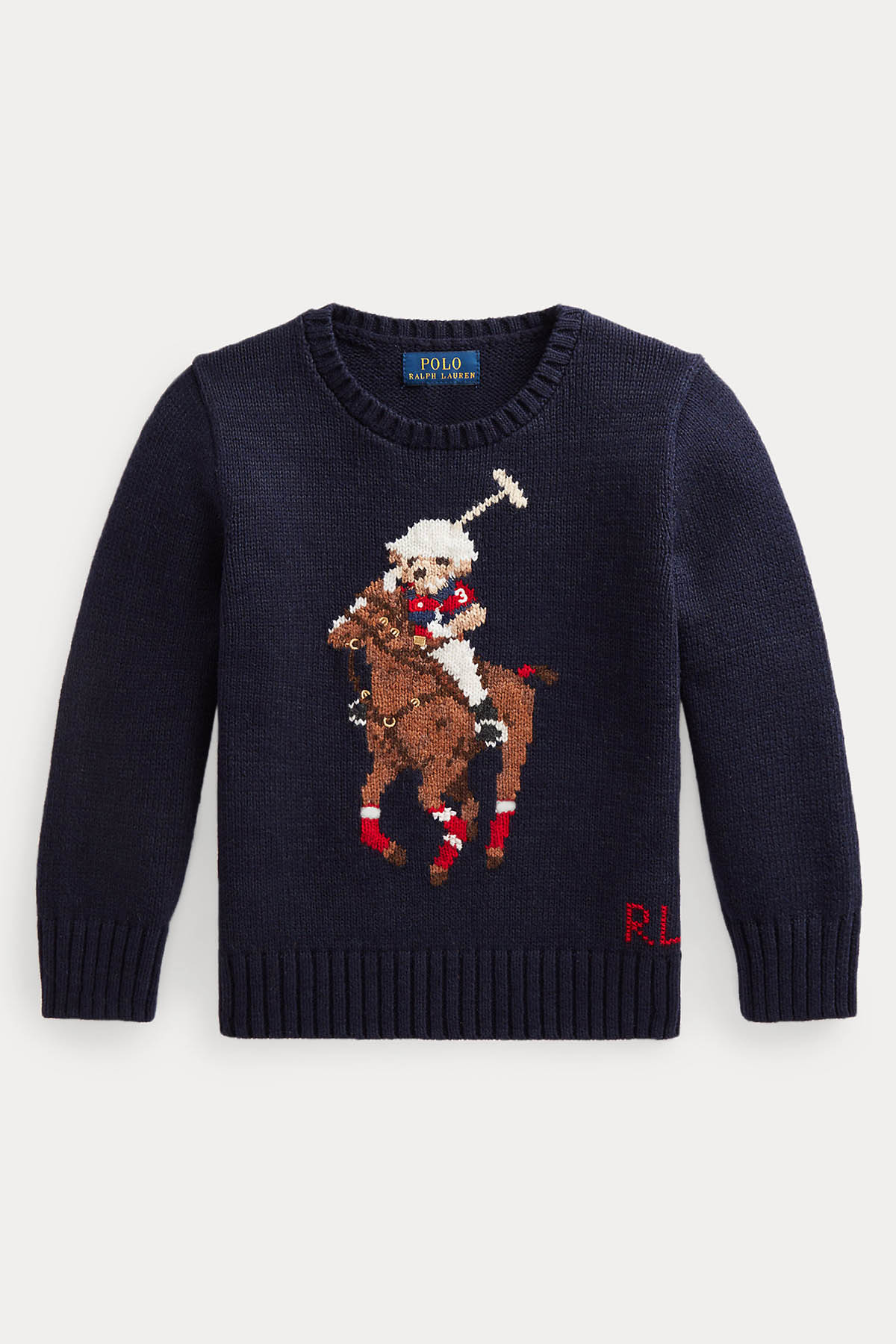 Polo Ralph Lauren Kids 5-7 Yaş Erkek Çocuk Polo Bear Örgü Triko-Libas Trendy Fashion Store