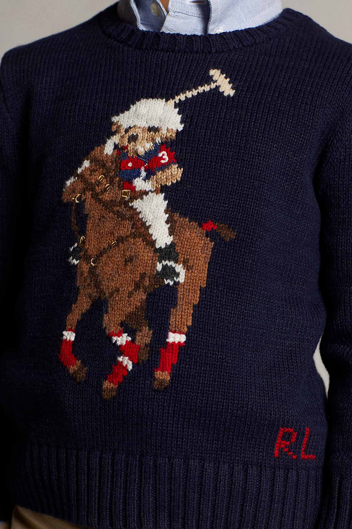 Polo Ralph Lauren Kids 5-7 Yaş Erkek Çocuk Polo Bear Örgü Triko-Libas Trendy Fashion Store