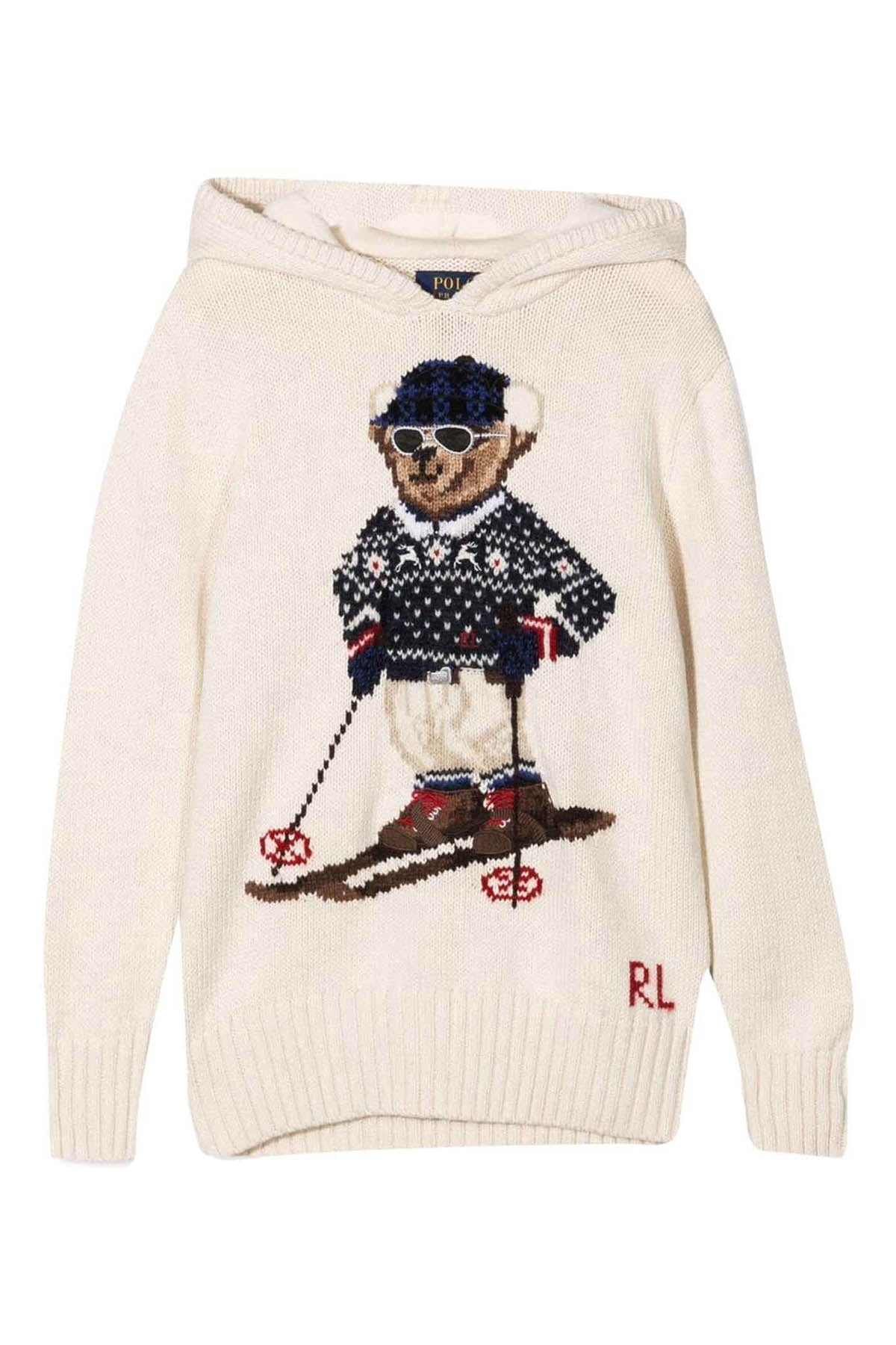 Polo Ralph Lauren Kids 6 Yaş Erkek Çocuk Polo Bear Kayak Temalı Triko-Libas Trendy Fashion Store