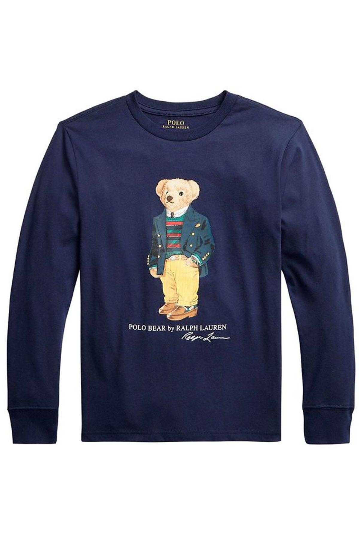 Polo Ralph Lauren Kids S-L Beden Erkek Çocuk Polo Bear Uzun Kollu T-shirt-Libas Trendy Fashion Store