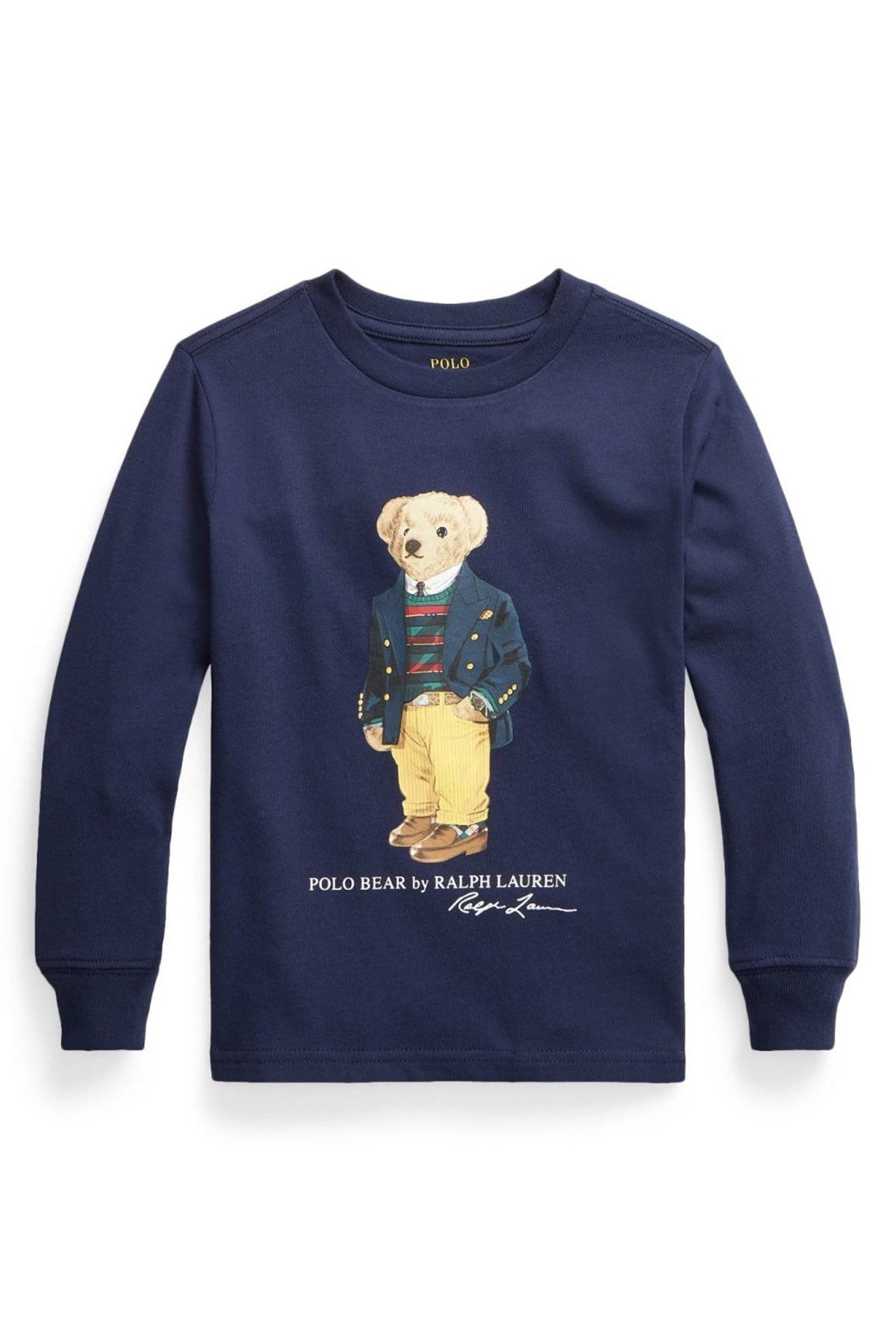 Polo Ralph Lauren Kids 2-3 Yaş Erkek Çocuk Polo Bear Uzun Kollu T-shirt-Libas Trendy Fashion Store