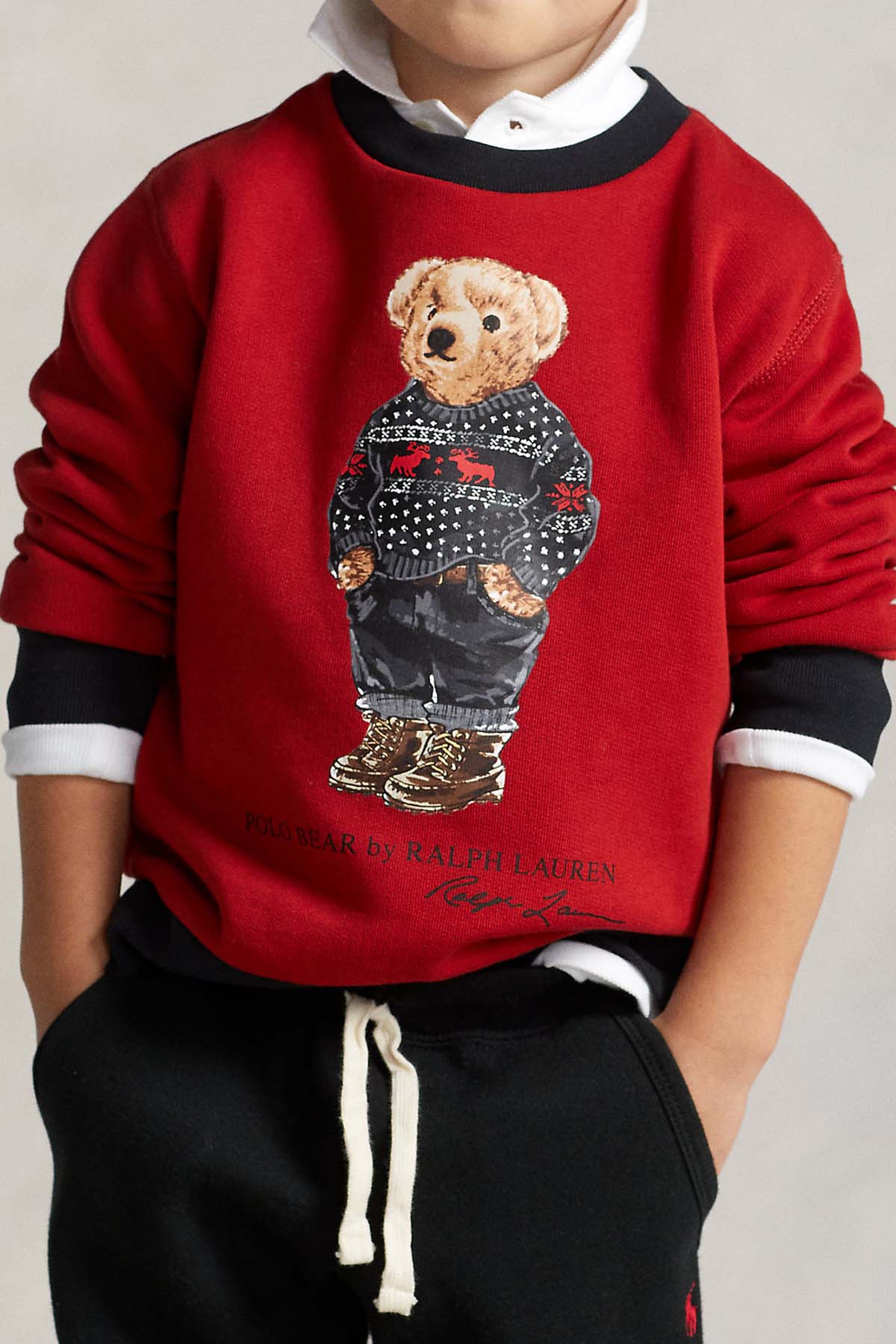 Polo Ralph Lauren Kids 2-4 Yaş Erkek Çocuk Polo Bear Sweatshirt-Libas Trendy Fashion Store