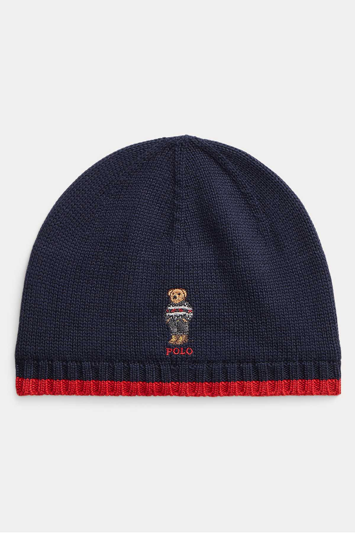 Polo Ralph Lauren Kids 4-7 Yaş Unisex Polo Bear Örgü Bere-Libas Trendy Fashion Store
