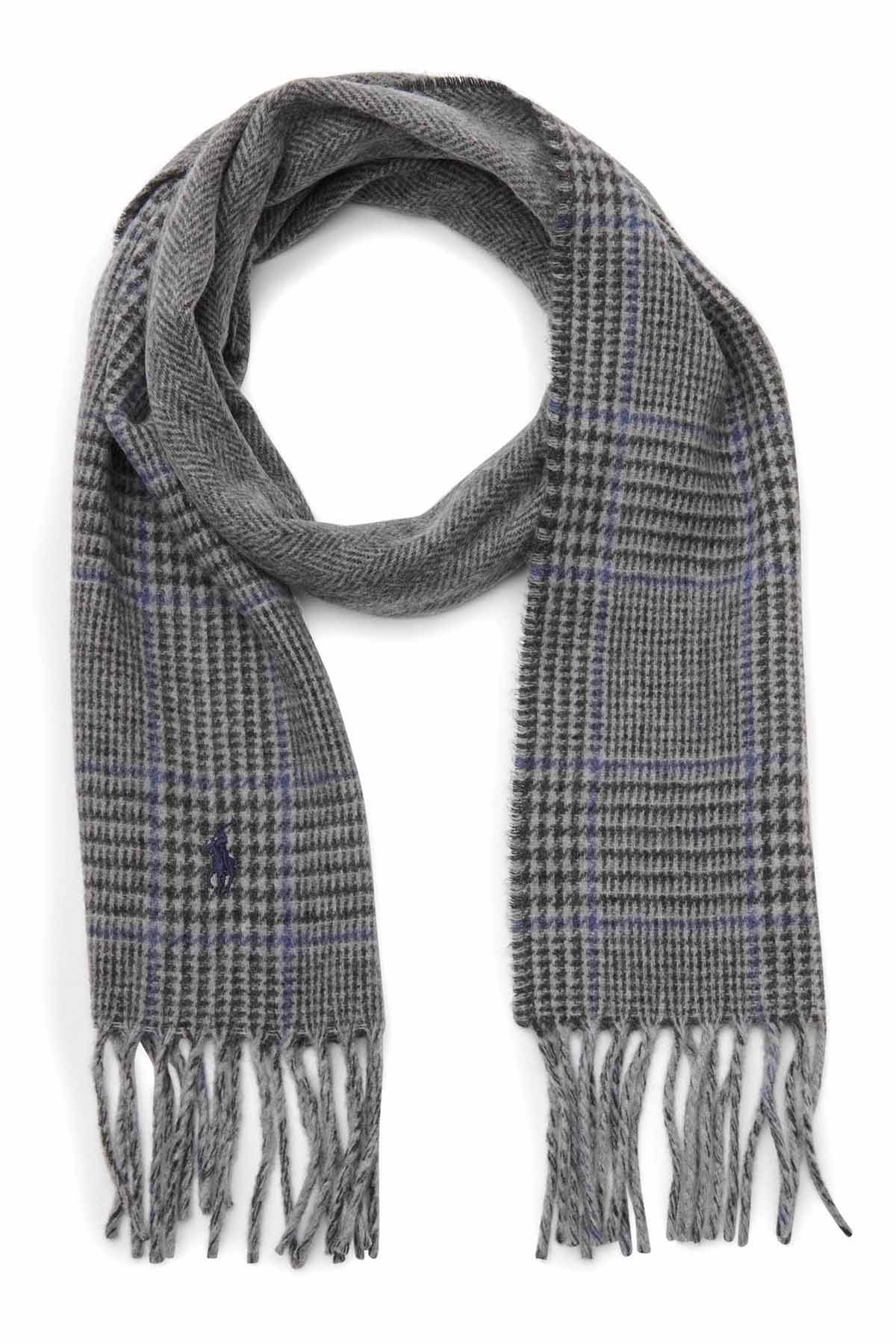 Polo Ralph Lauren Piye Dö Pul Püsküllü Yün Atkı-Libas Trendy Fashion Store