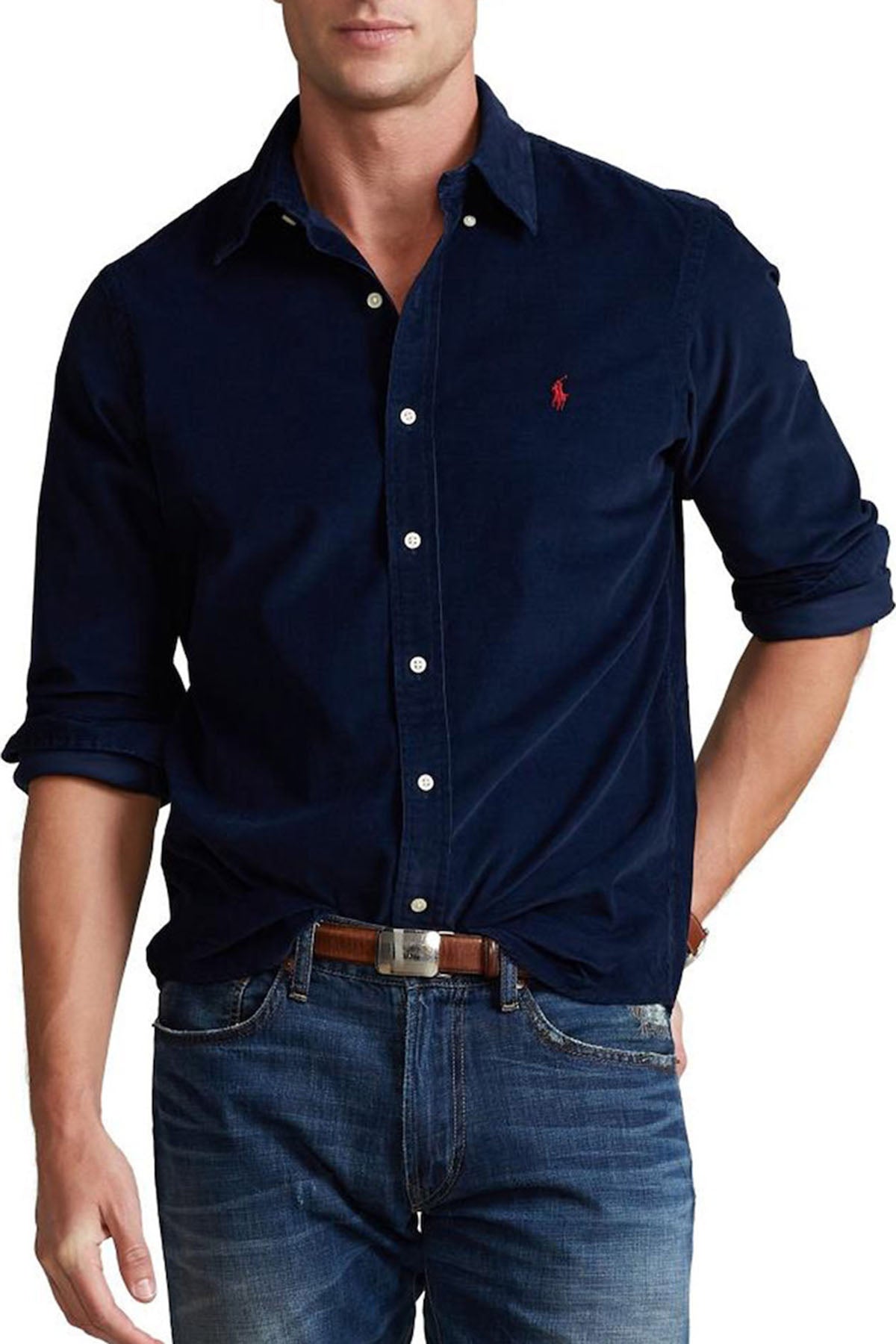 Polo Ralph Lauren Custom Fit Kadife Gömlek-Libas Trendy Fashion Store