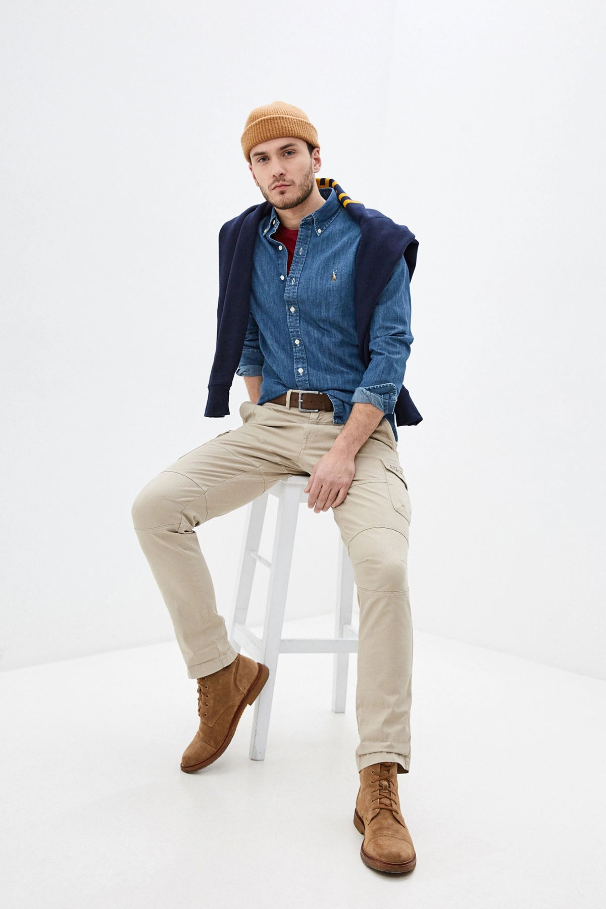 Polo Ralph Lauren Slim Fit Denim Gömlek-Libas Trendy Fashion Store