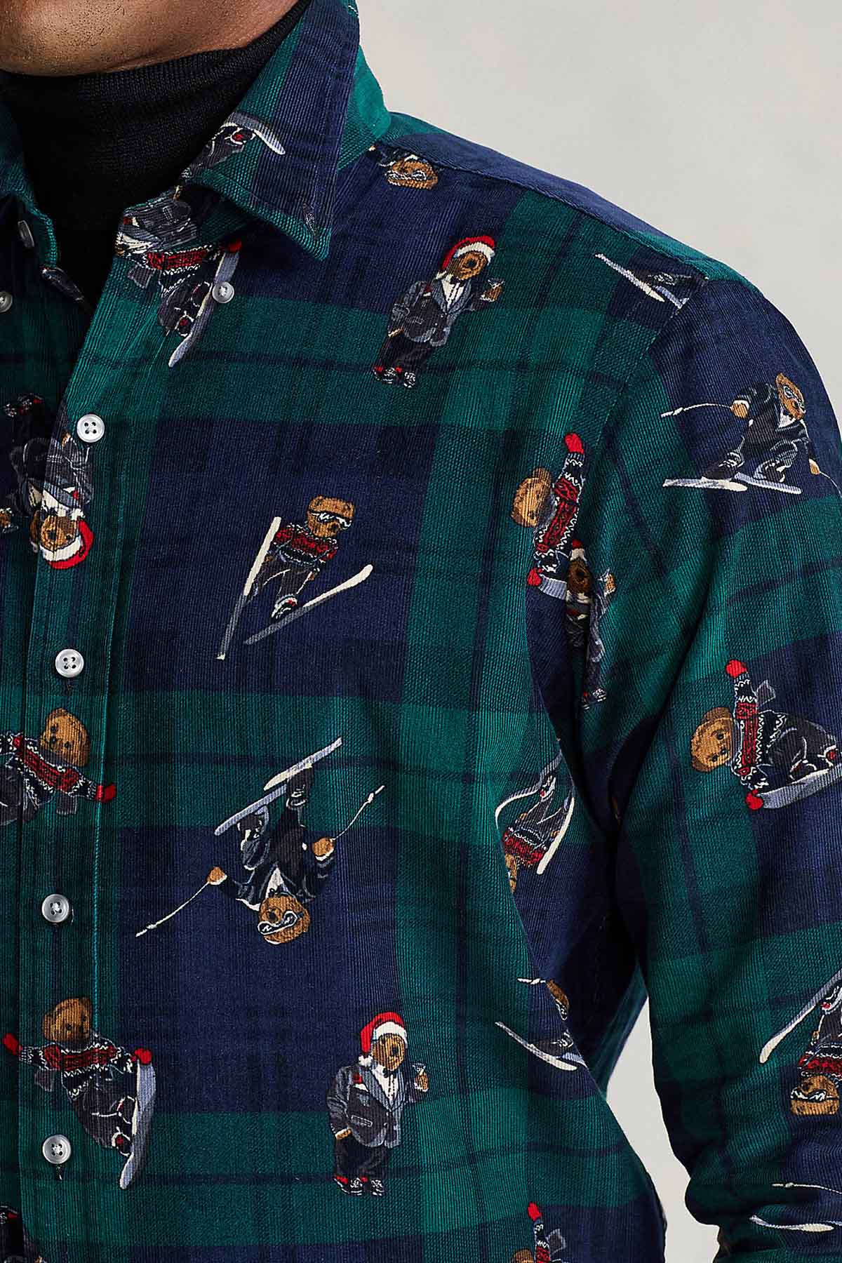 Polo Ralph Lauren Ekoseli Polo Bear Gömlek-Libas Trendy Fashion Store