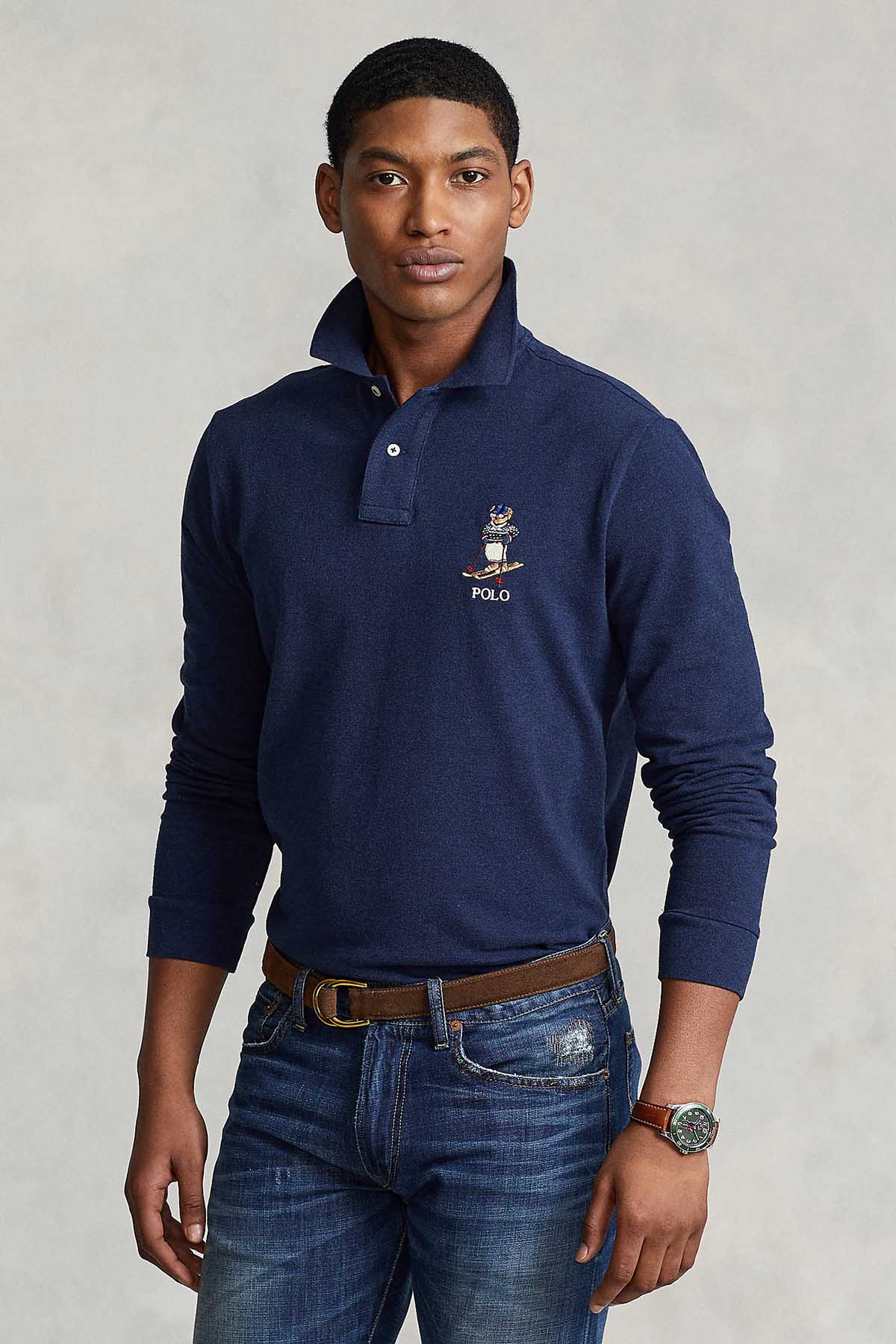 Polo Ralph Lauren Kayak Temalı Polo Bear Polo Yaka Triko-Libas Trendy Fashion Store
