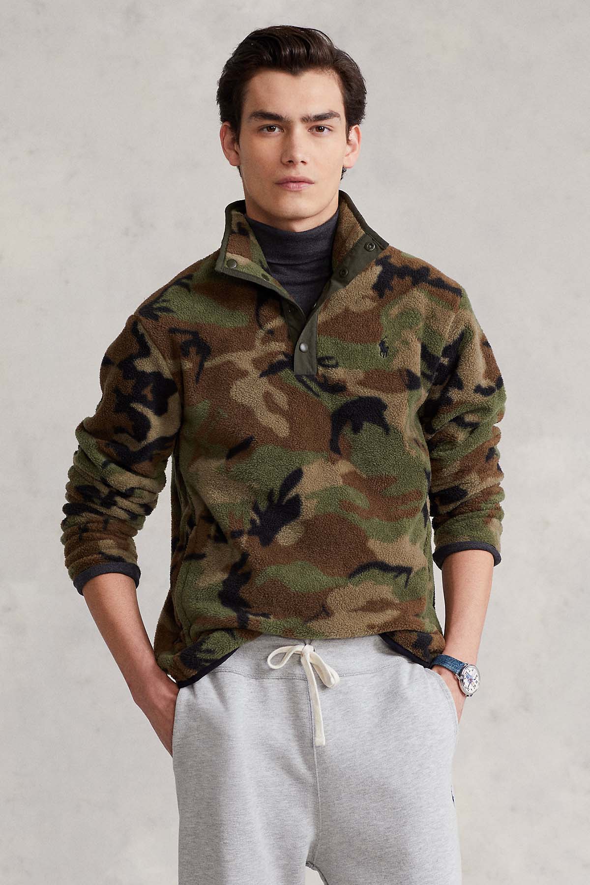 Polo Ralph Lauren Kamuflaj Polar Sweatshirt-Libas Trendy Fashion Store