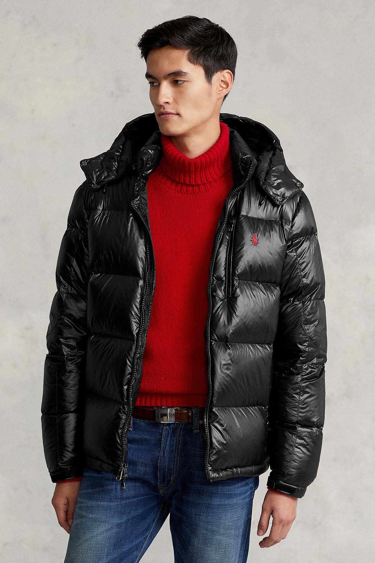 Polo Ralph Lauren Parlak Puffer Mont-Libas Trendy Fashion Store