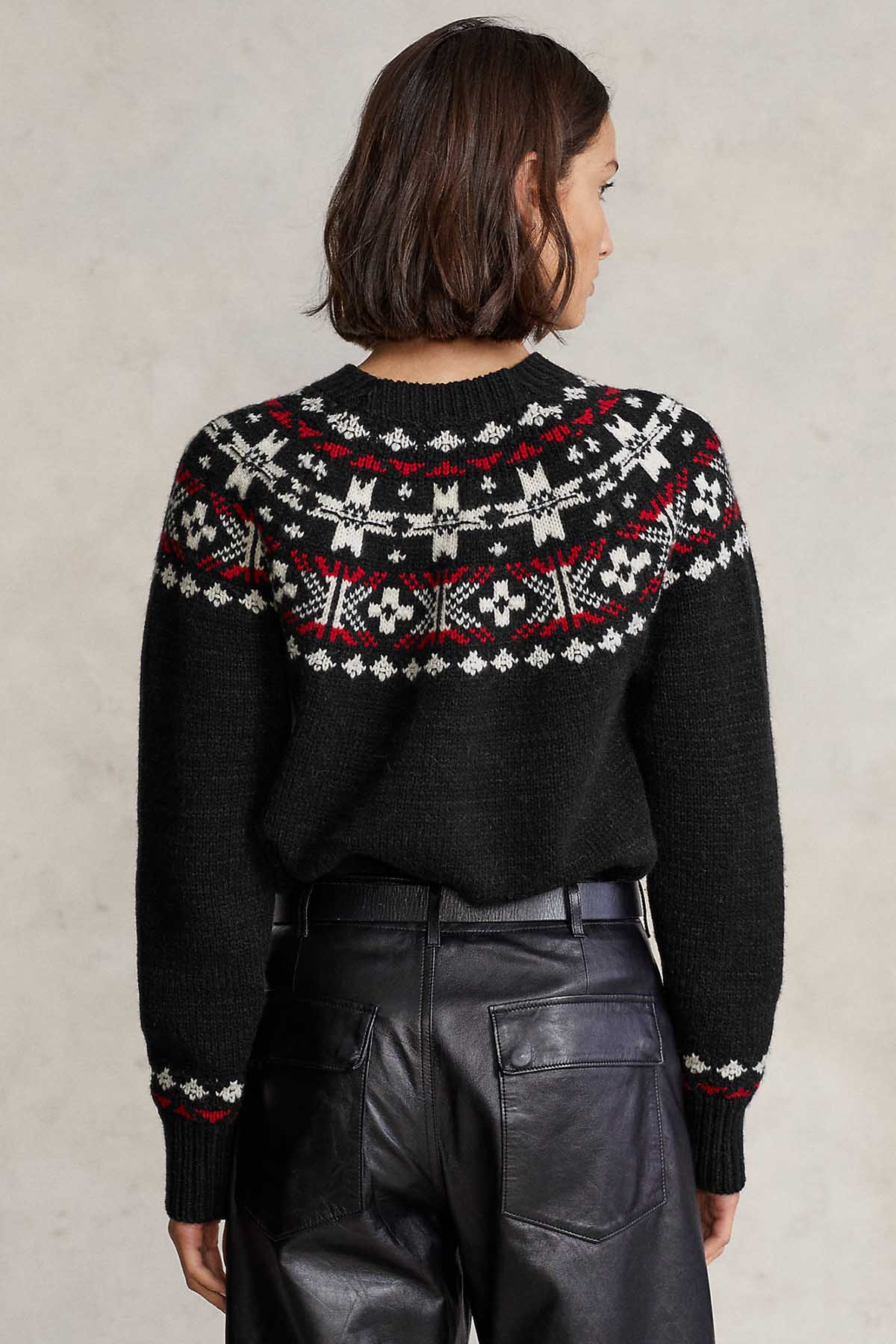 Polo Ralph Lauren Desenli Yün Örgü Triko-Libas Trendy Fashion Store