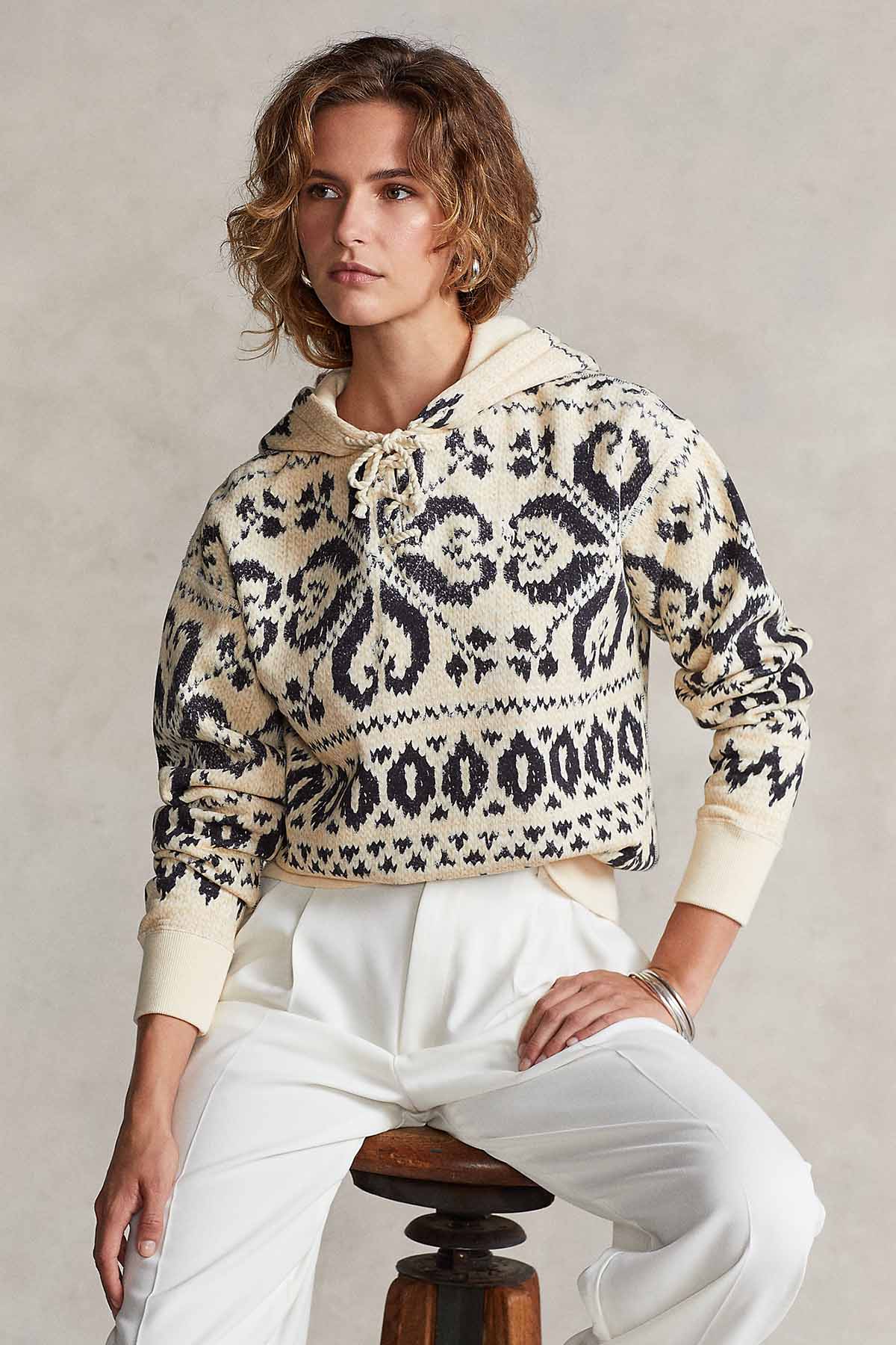 Polo Ralph Lauren Kapüşonlu Desenli Sweatshirt-Libas Trendy Fashion Store
