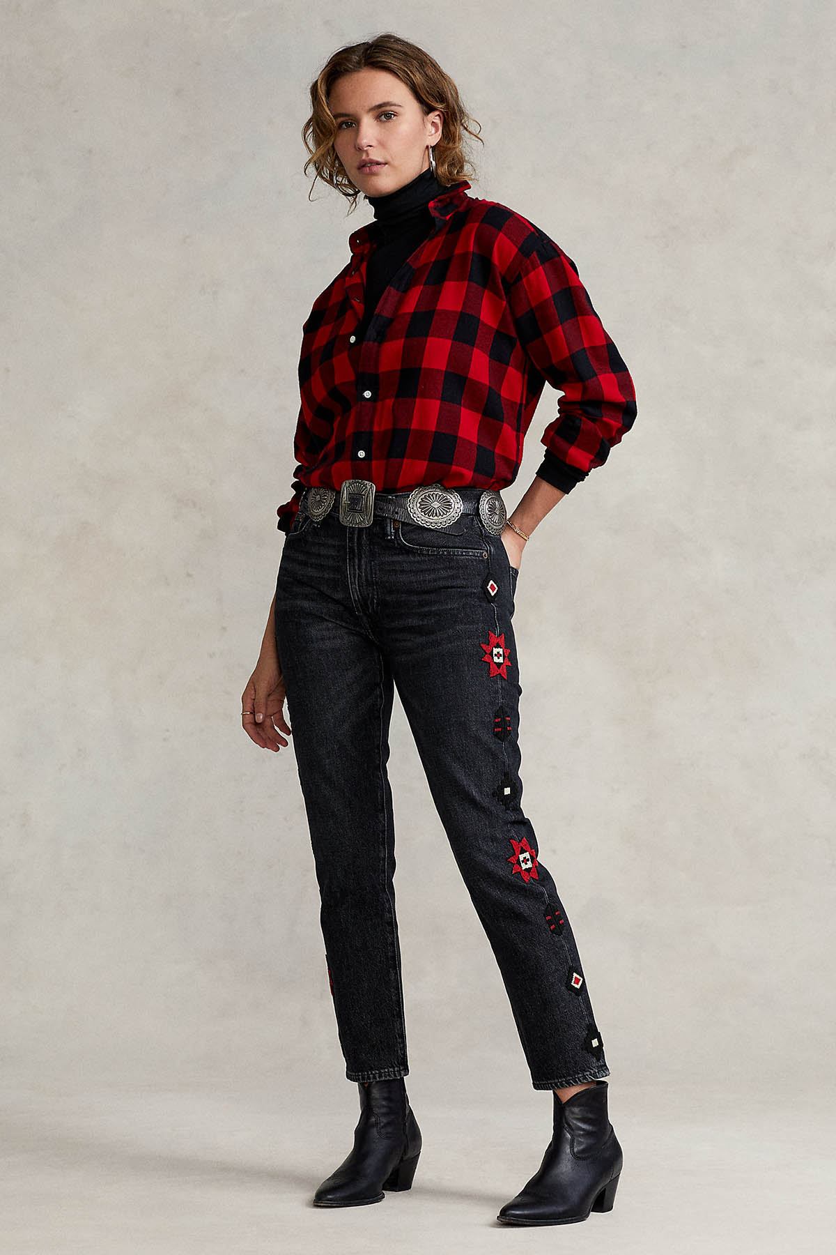 Polo Ralph Lauren Boyfriend Fit Nakış Detaylı Jeans-Libas Trendy Fashion Store