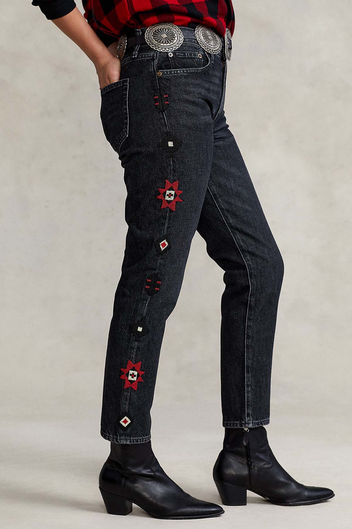 Polo Ralph Lauren Boyfriend Fit Nakış Detaylı Jeans-Libas Trendy Fashion Store