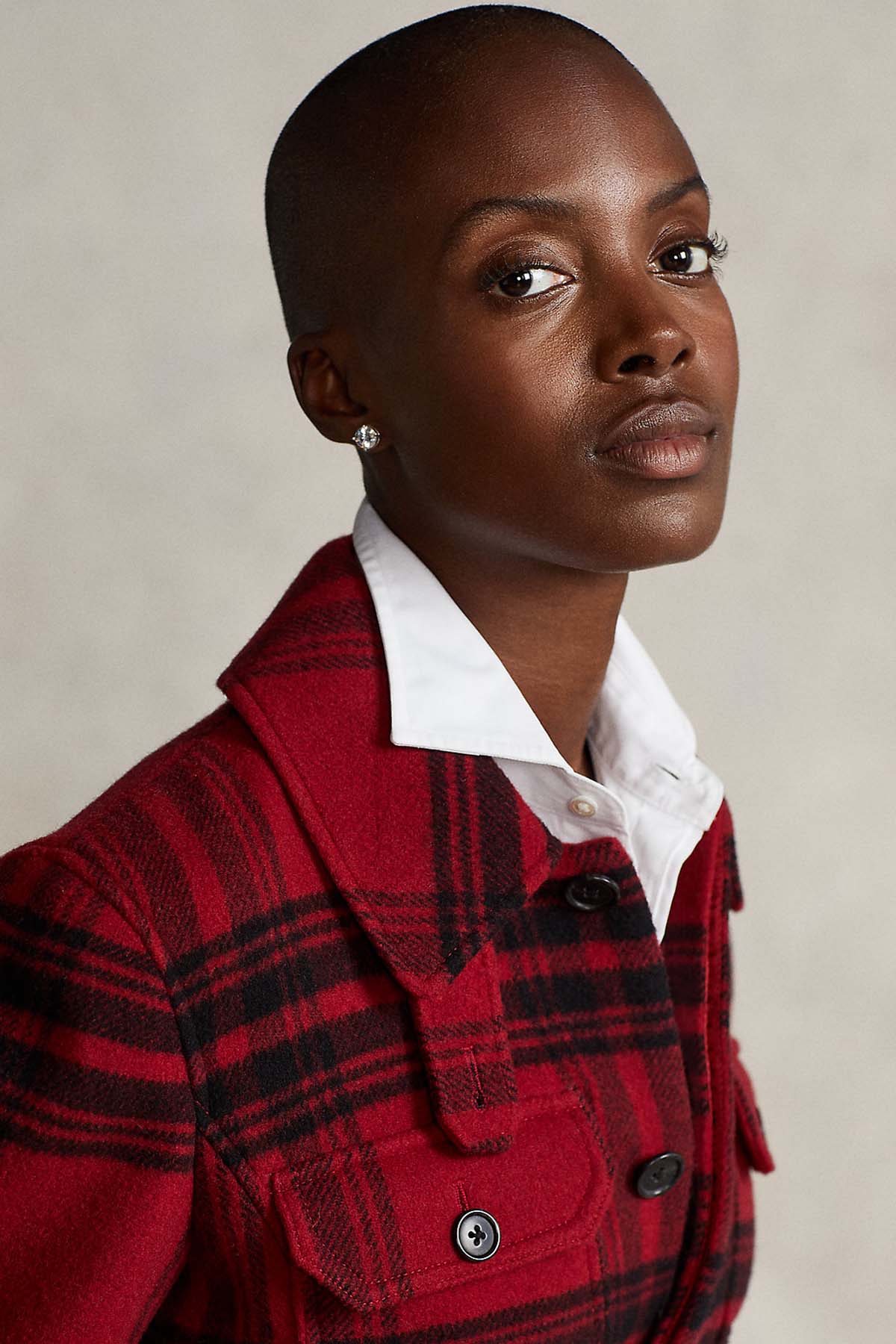 Polo Ralph Lauren Cep Detaylı Ekose Yün Ceket-Libas Trendy Fashion Store