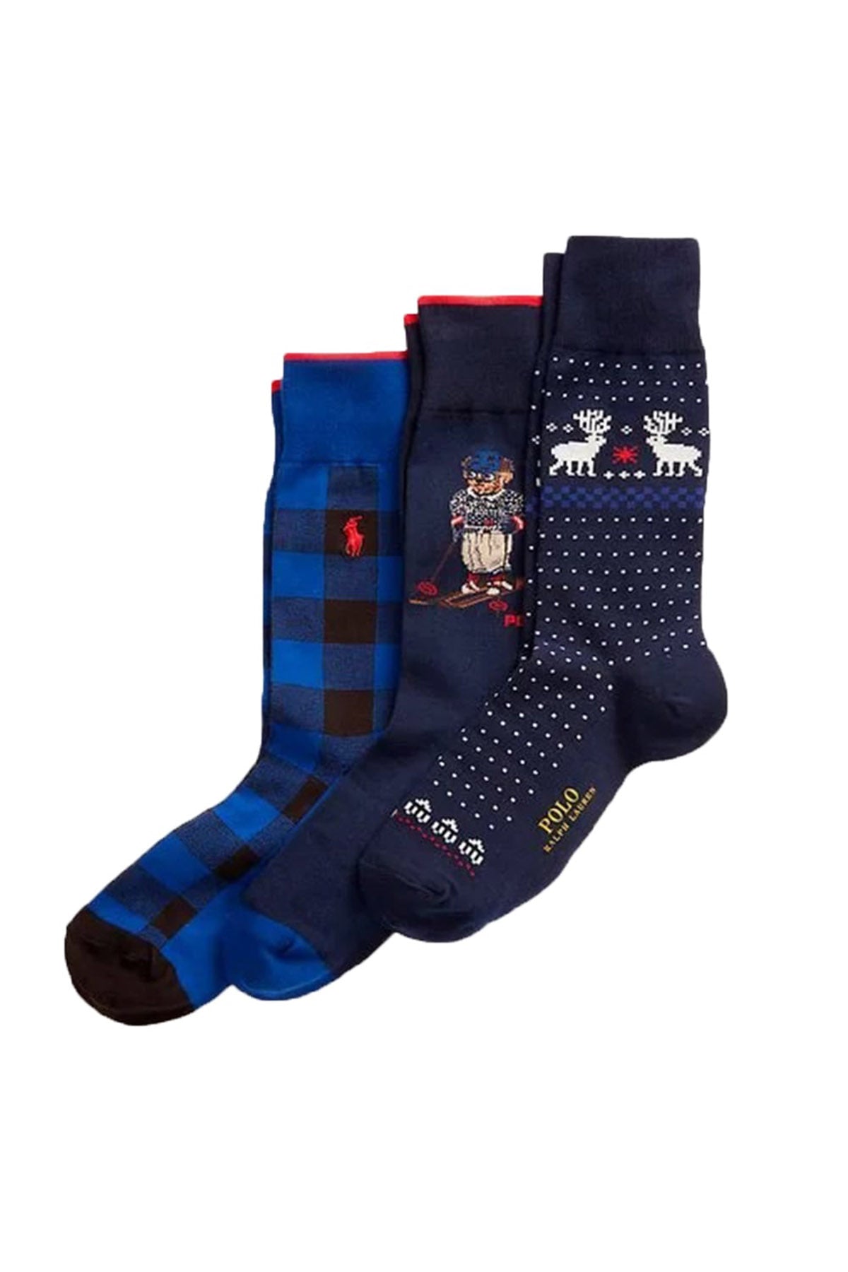 Polo Ralph Lauren Kayak Temalı Polo Bear 3'lü Çorap Set-Libas Trendy Fashion Store