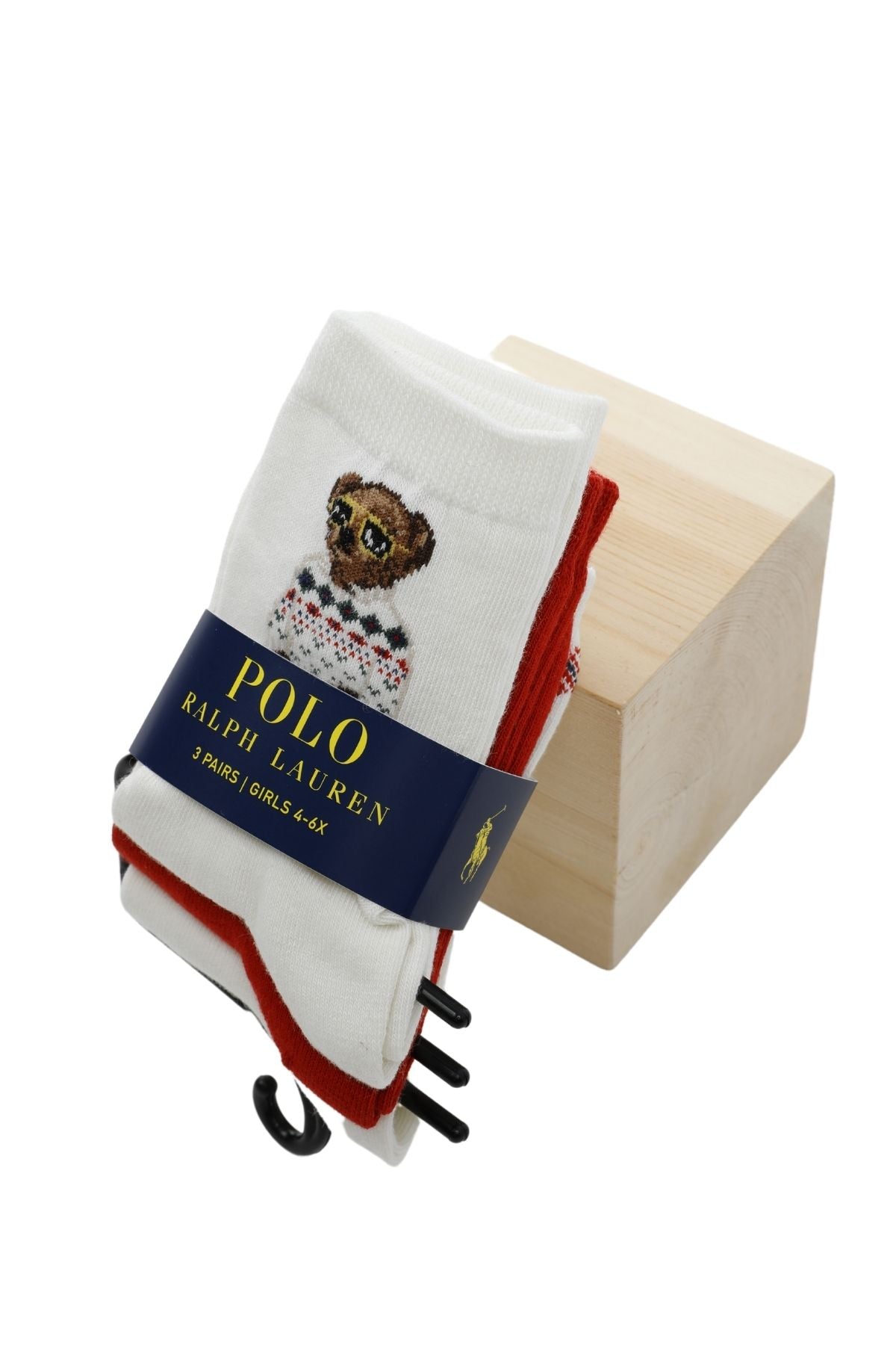 Polo Ralph Lauren Kids 4-7 Yaş Kız Çocuk Polo Bear 3'lü Paket Çorap-Libas Trendy Fashion Store