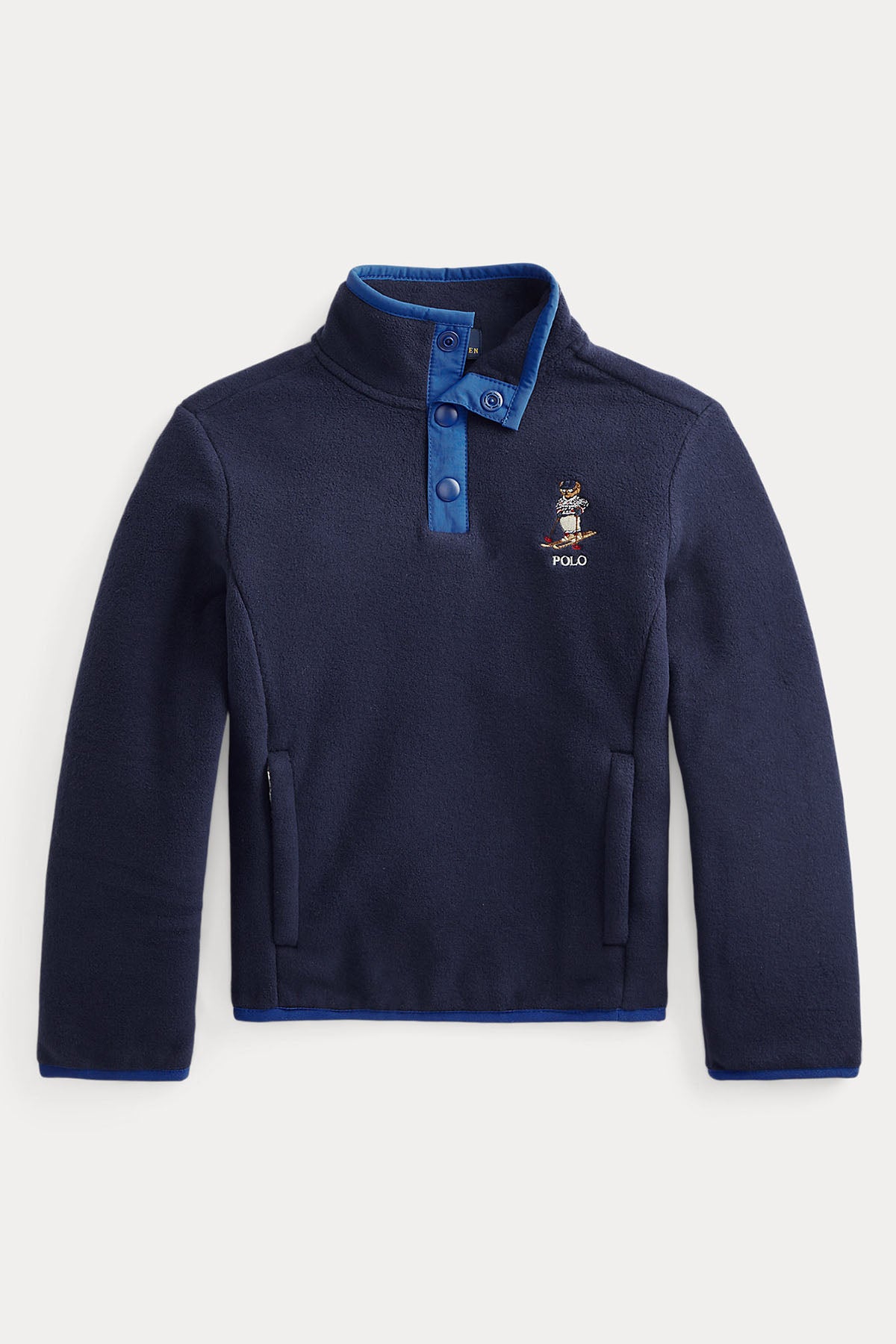 Polo Ralph Lauren Kids 5-7 Yaş Erkek Çocuk Dik Yaka Polo Bear Sweatshirt-Libas Trendy Fashion Store