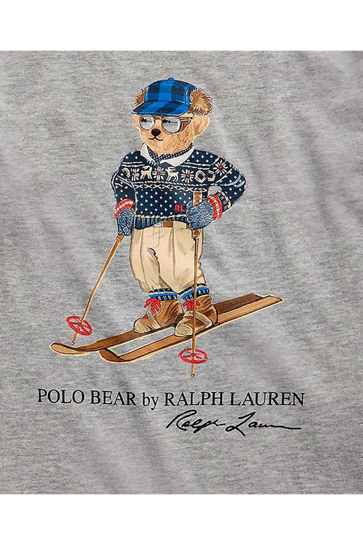 Polo Ralph Lauren Kids 5-7 Yaş Erkek Çocuk Kayak Temalı Polo Bear T-shirt-Libas Trendy Fashion Store