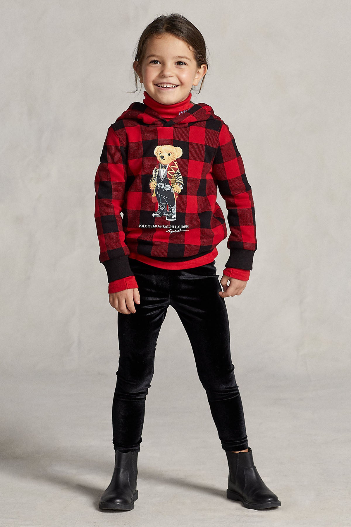 Polo Ralph Lauren Kids 2-4 Yaş Kız Çocuk Polo Bear Sweatshirt-Libas Trendy Fashion Store