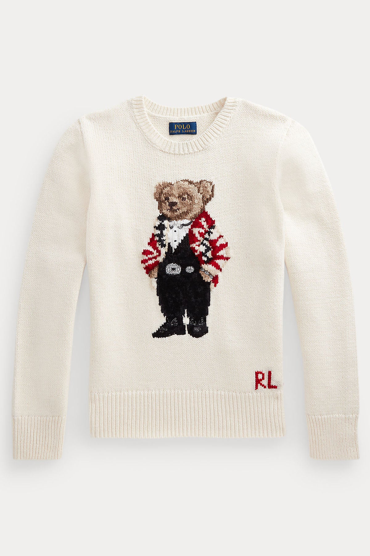 Polo Ralph Lauren Kids S Beden Kız Çocuk Örgü Polo Bear Triko-Libas Trendy Fashion Store