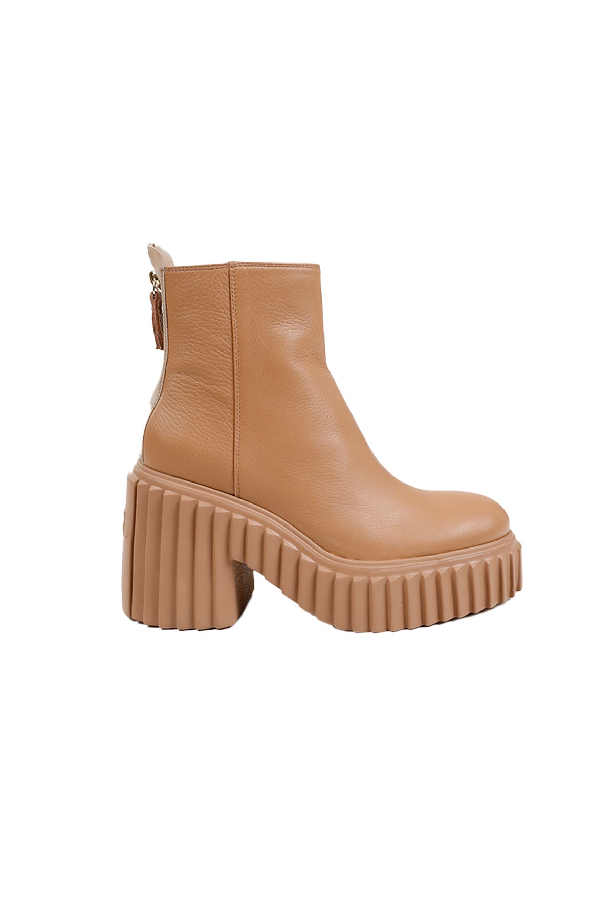 Agl Tiggy Fermuarlı Deri Bot-Libas Trendy Fashion Store