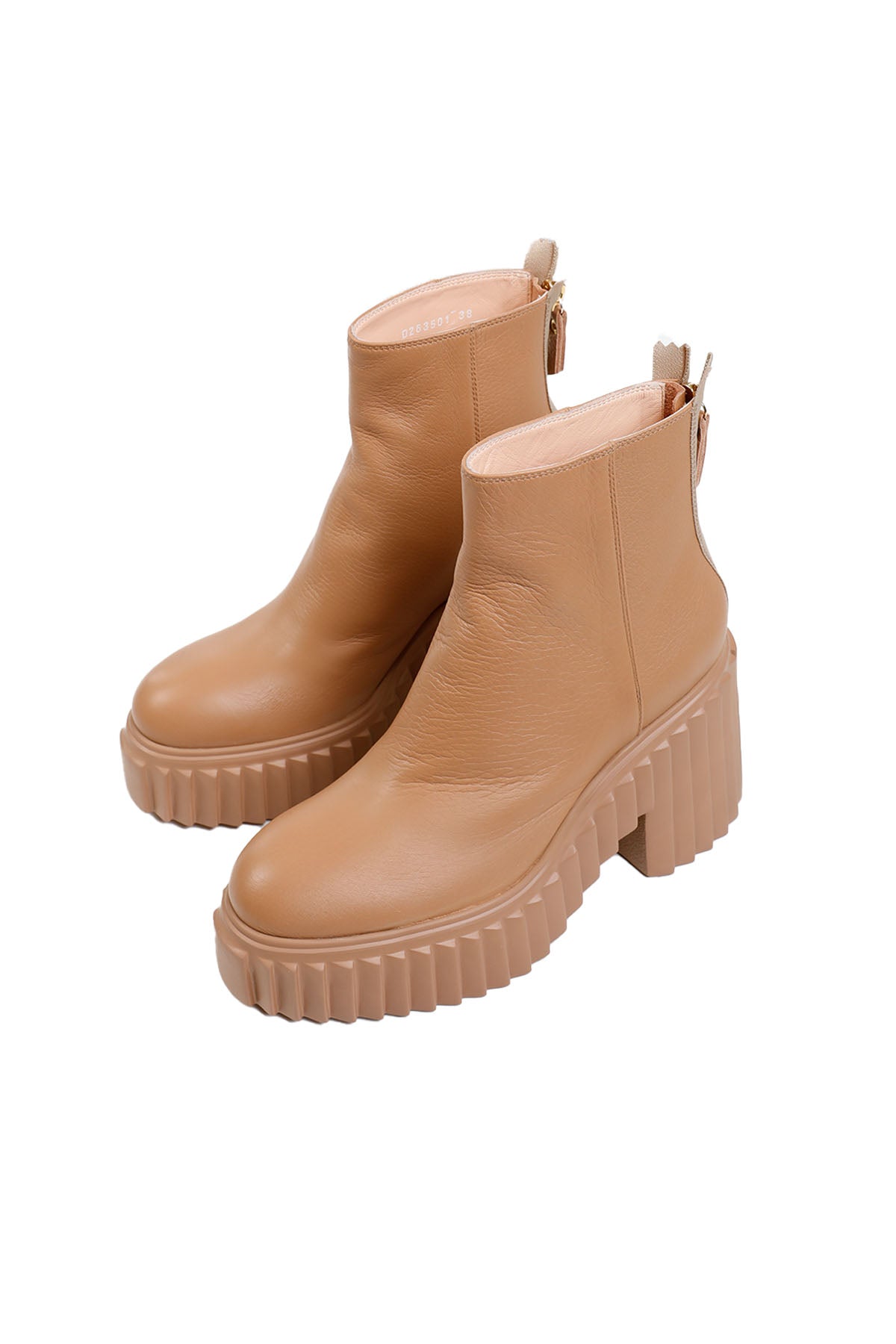 Agl Tiggy Fermuarlı Deri Bot-Libas Trendy Fashion Store