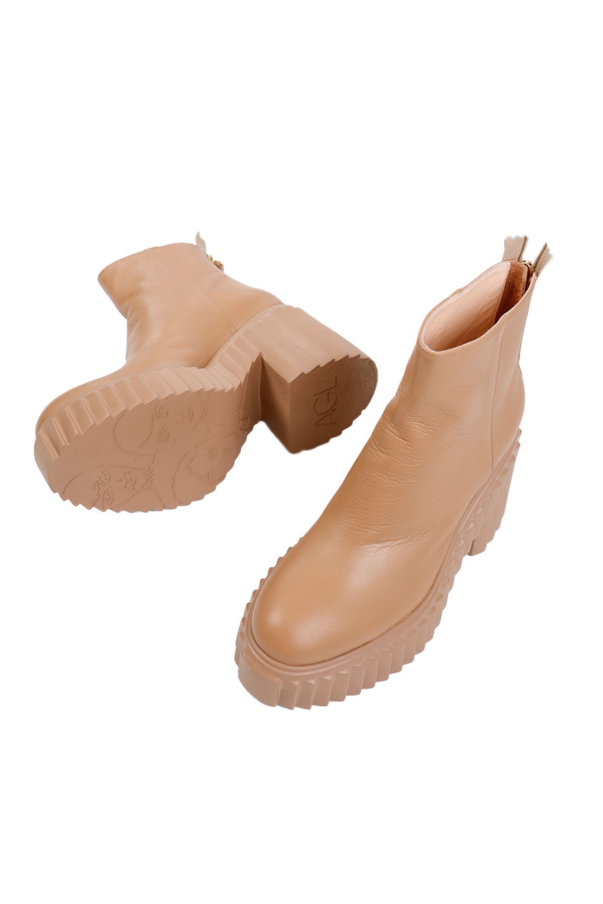 Agl Tiggy Fermuarlı Deri Bot-Libas Trendy Fashion Store