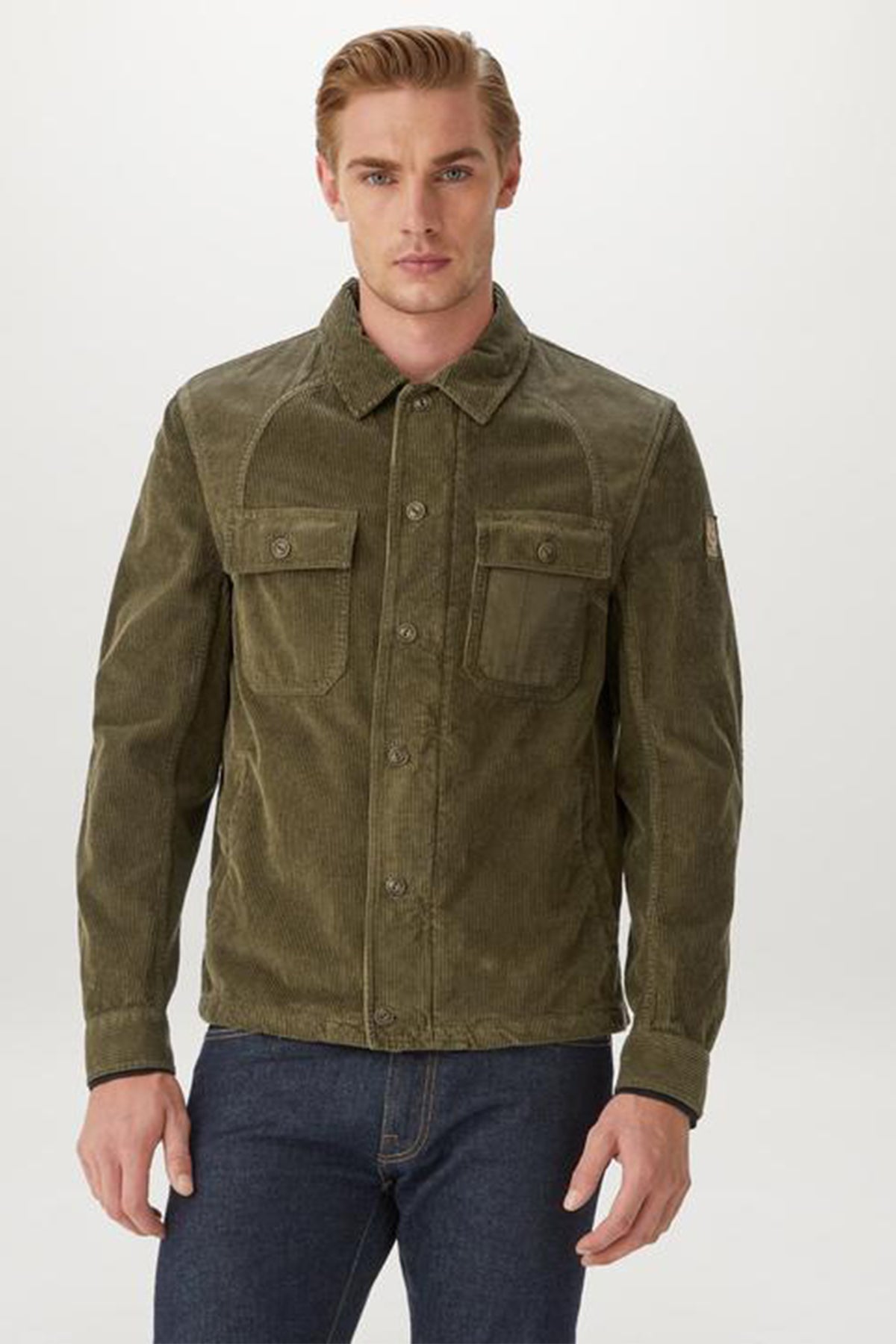 Belstaff Rake Cep Detaylı Fitilli Kadife Gömlek Ceket-Libas Trendy Fashion Store