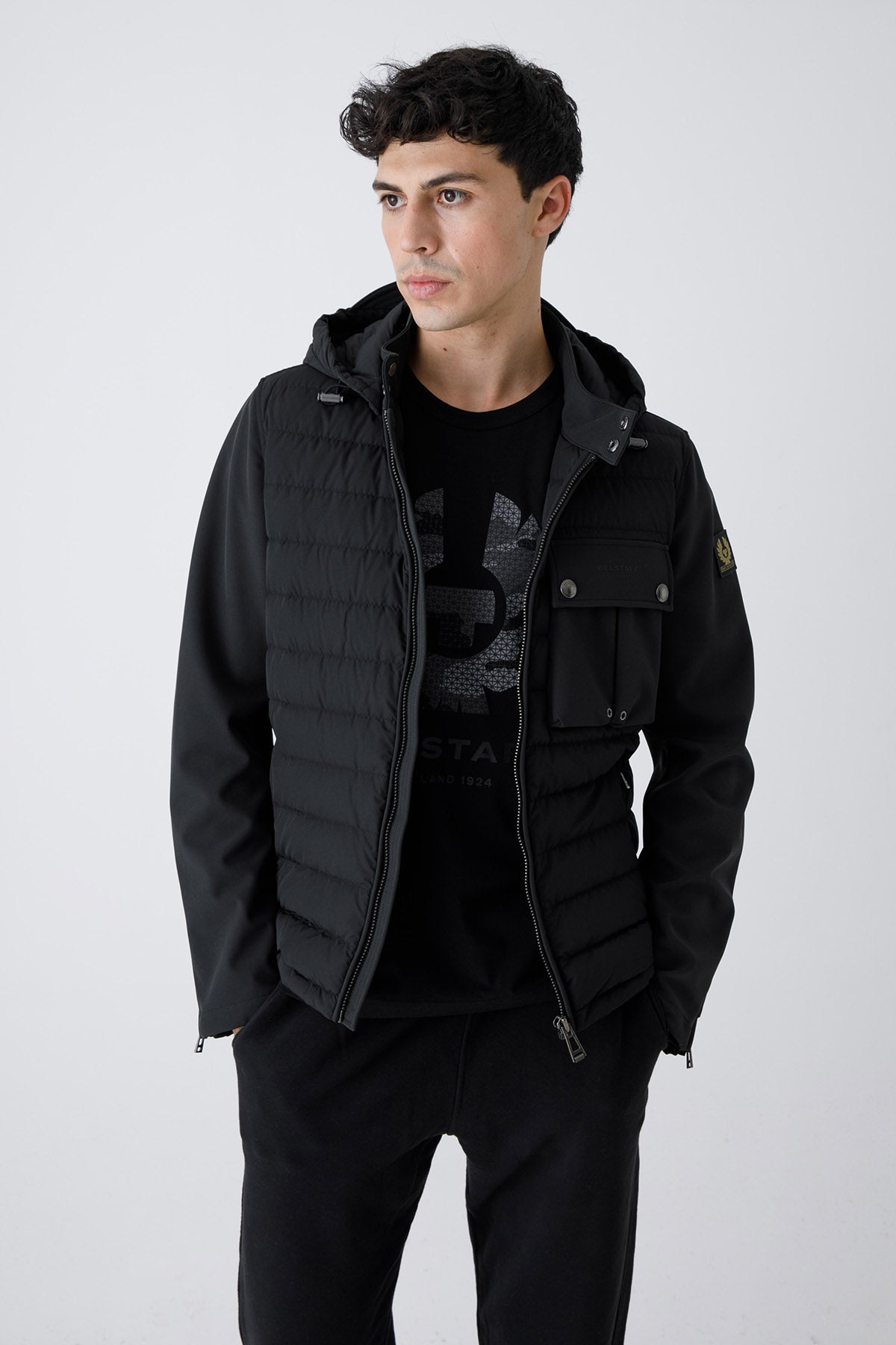 Belstaff Wing Dolgulu Kapüşonlu Hibrid Ceket-Libas Trendy Fashion Store