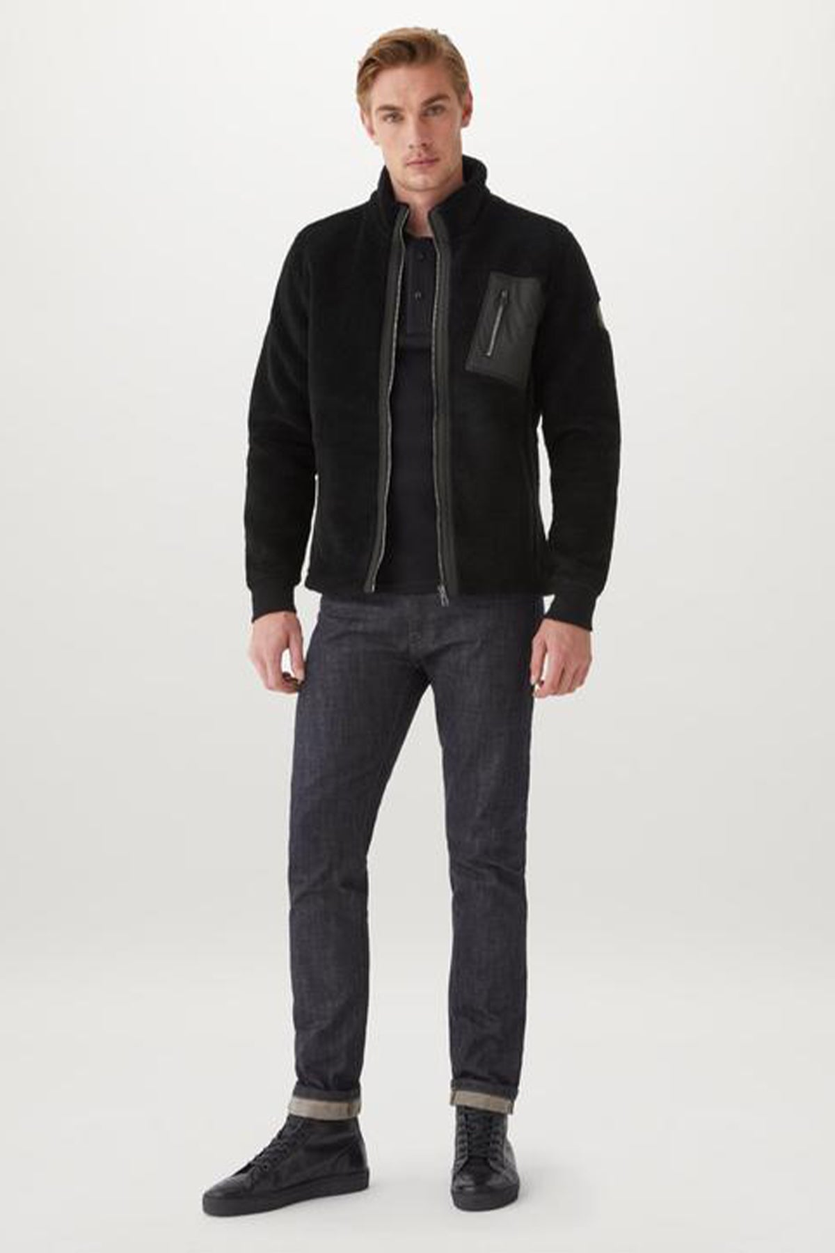 Belstaff Herne Fermuarlı Polar Sweatshirt Ceket-Libas Trendy Fashion Store