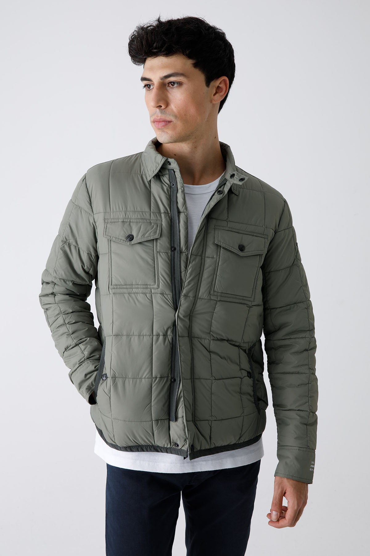 Replay Cep Detaylı İnce Puffer Ceket-Libas Trendy Fashion Store