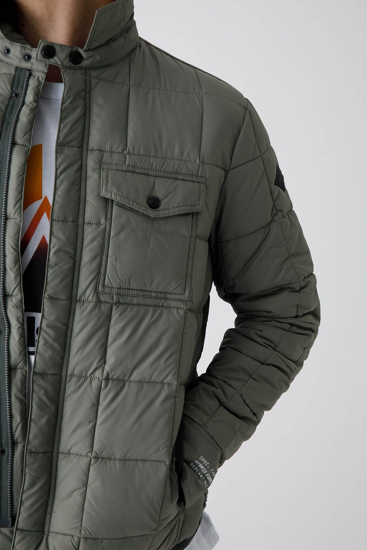 Replay Cep Detaylı İnce Puffer Ceket-Libas Trendy Fashion Store