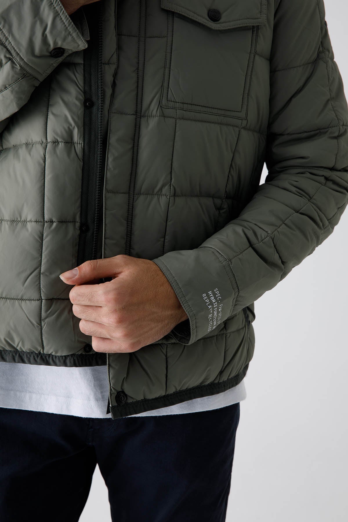 Replay Cep Detaylı İnce Puffer Ceket-Libas Trendy Fashion Store