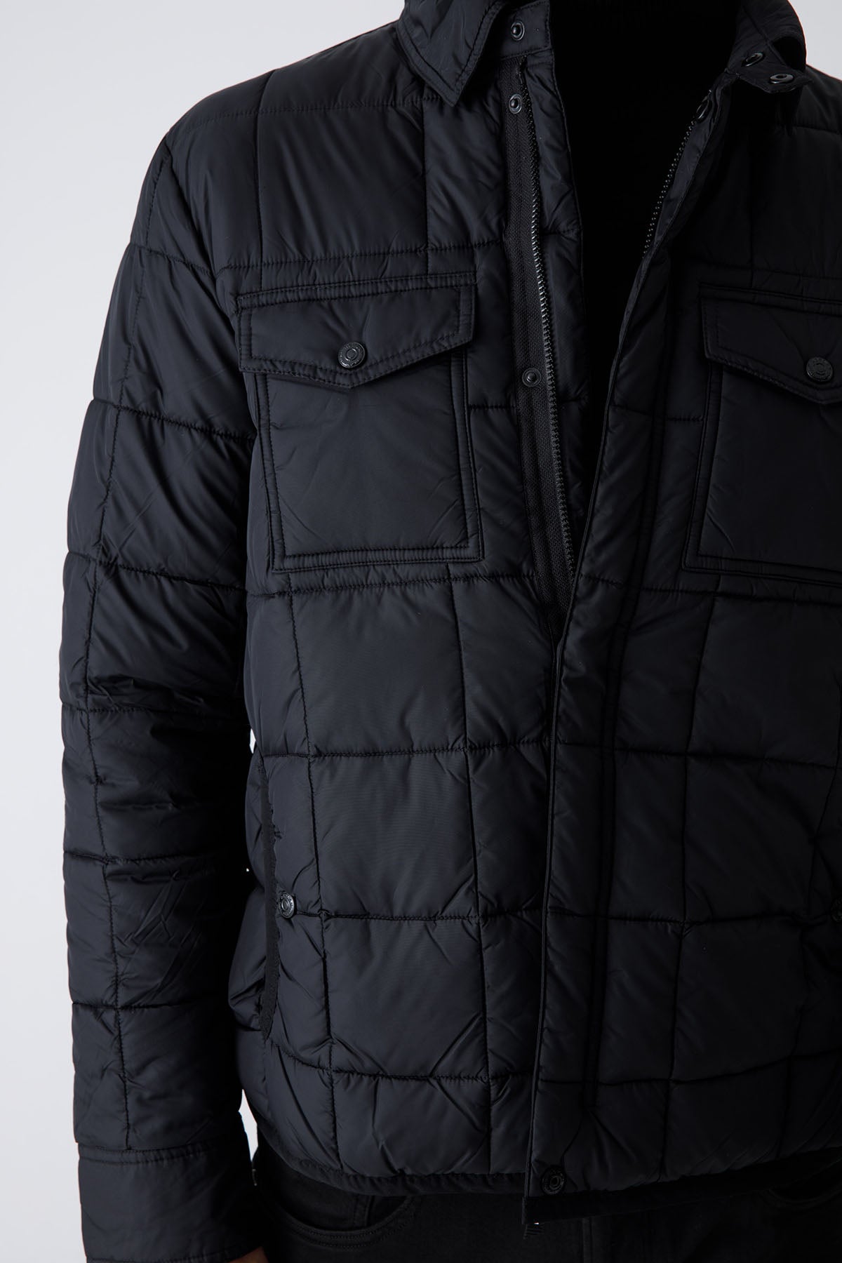 Replay Cep Detaylı İnce Puffer Mont-Libas Trendy Fashion Store