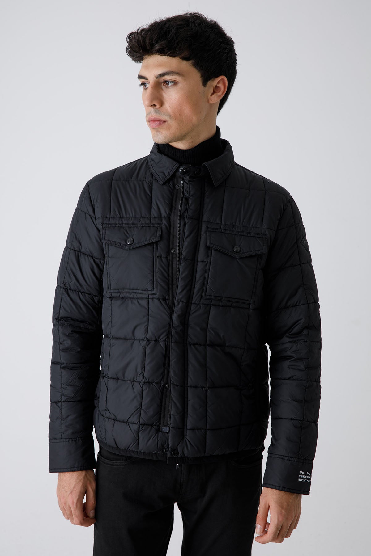 Replay Cep Detaylı İnce Puffer Mont-Libas Trendy Fashion Store