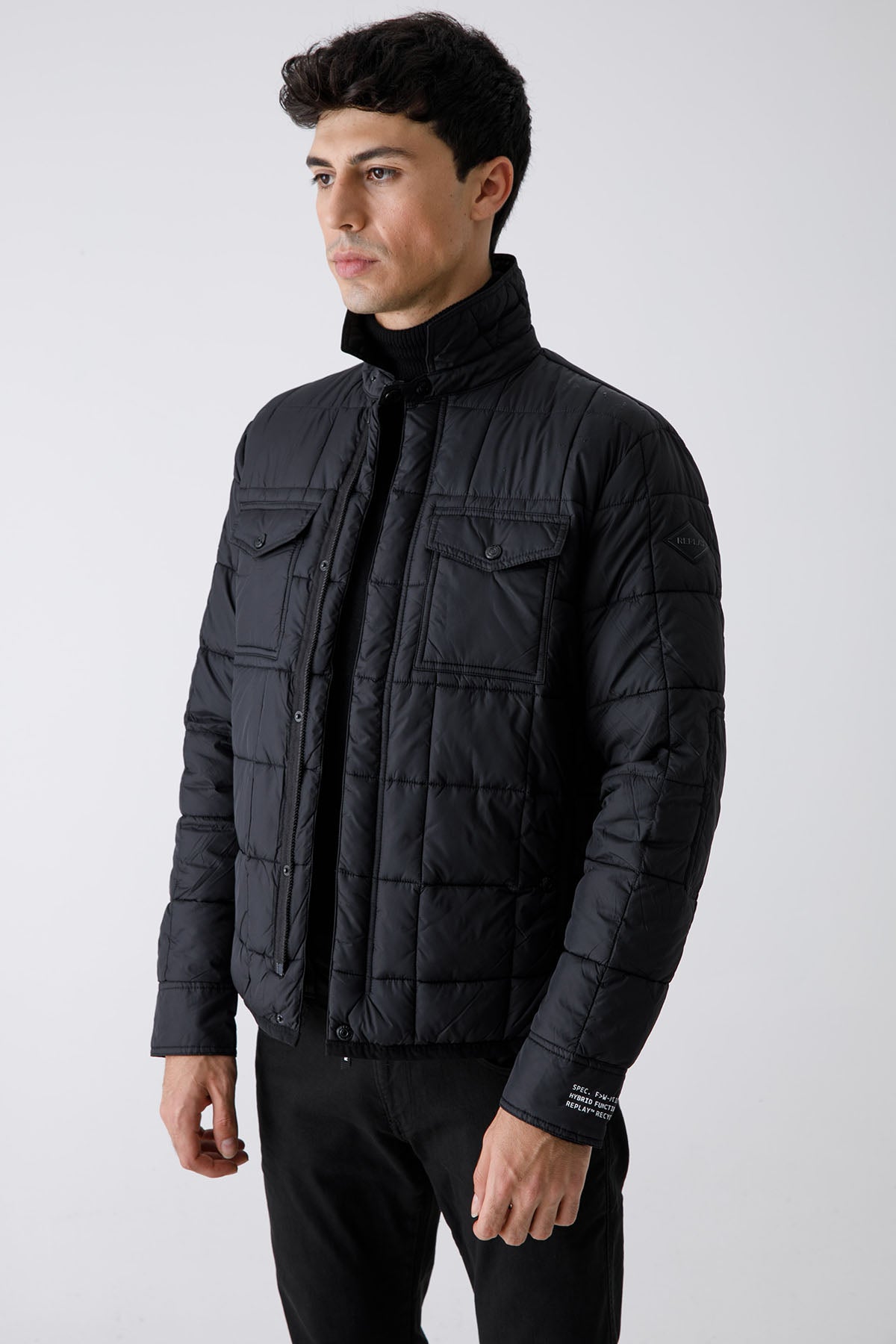 Replay Cep Detaylı İnce Puffer Mont-Libas Trendy Fashion Store