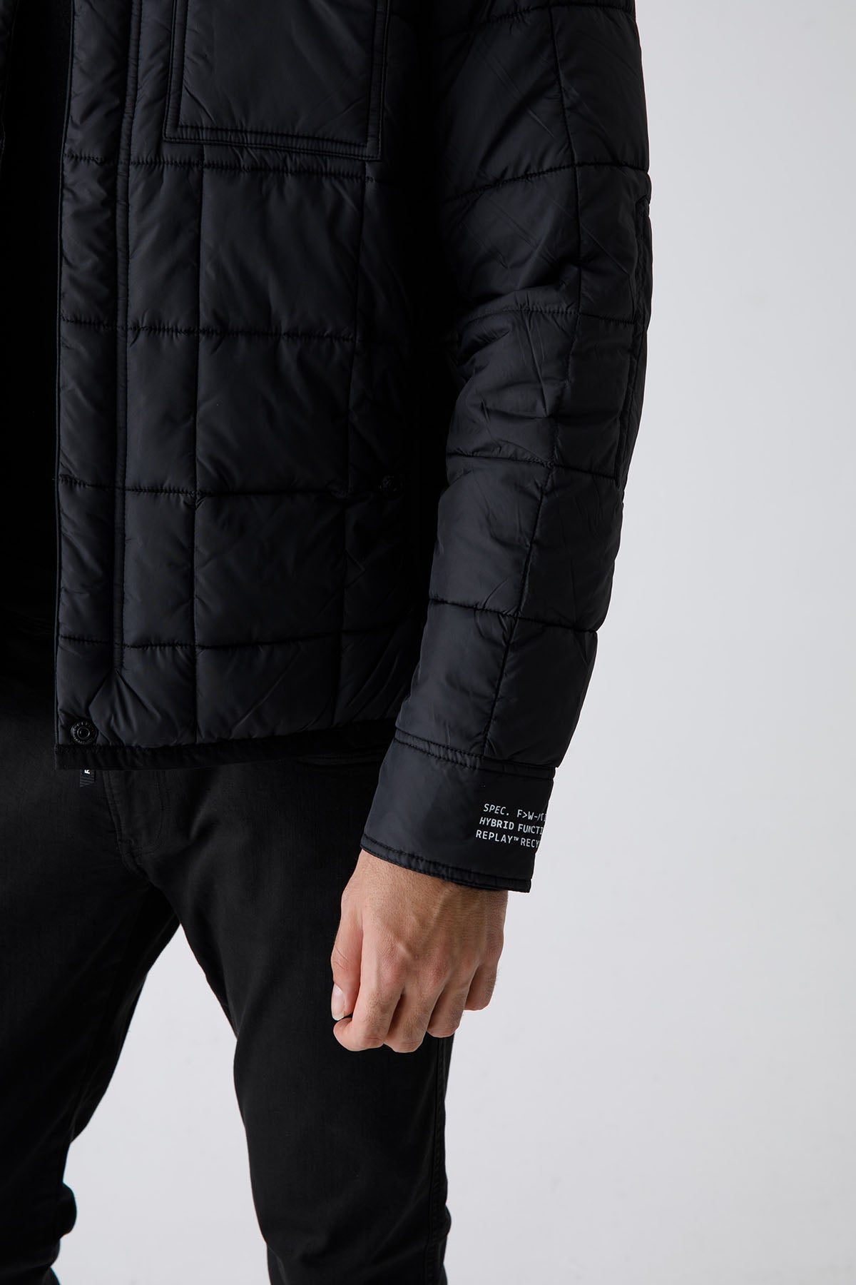 Replay Cep Detaylı İnce Puffer Mont-Libas Trendy Fashion Store