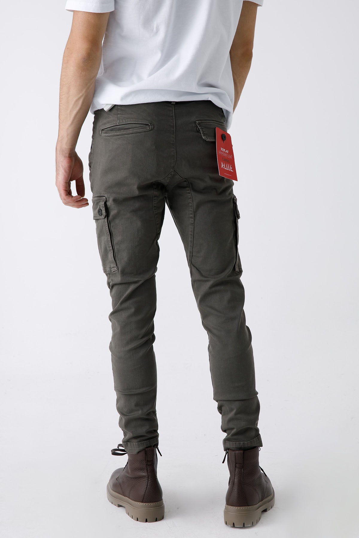 Replay Jaan Hyperflex X-Lite Slim Fit Kargo Pantolon-Libas Trendy Fashion Store