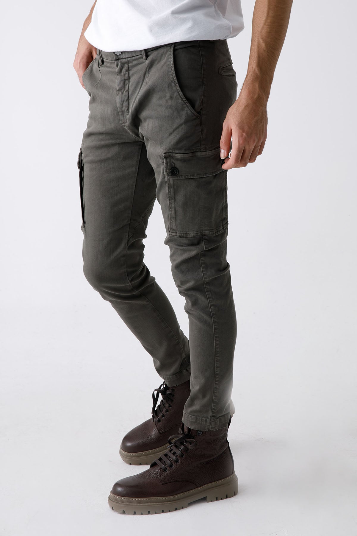 Replay Jaan Hyperflex X-Lite Slim Fit Kargo Pantolon-Libas Trendy Fashion Store