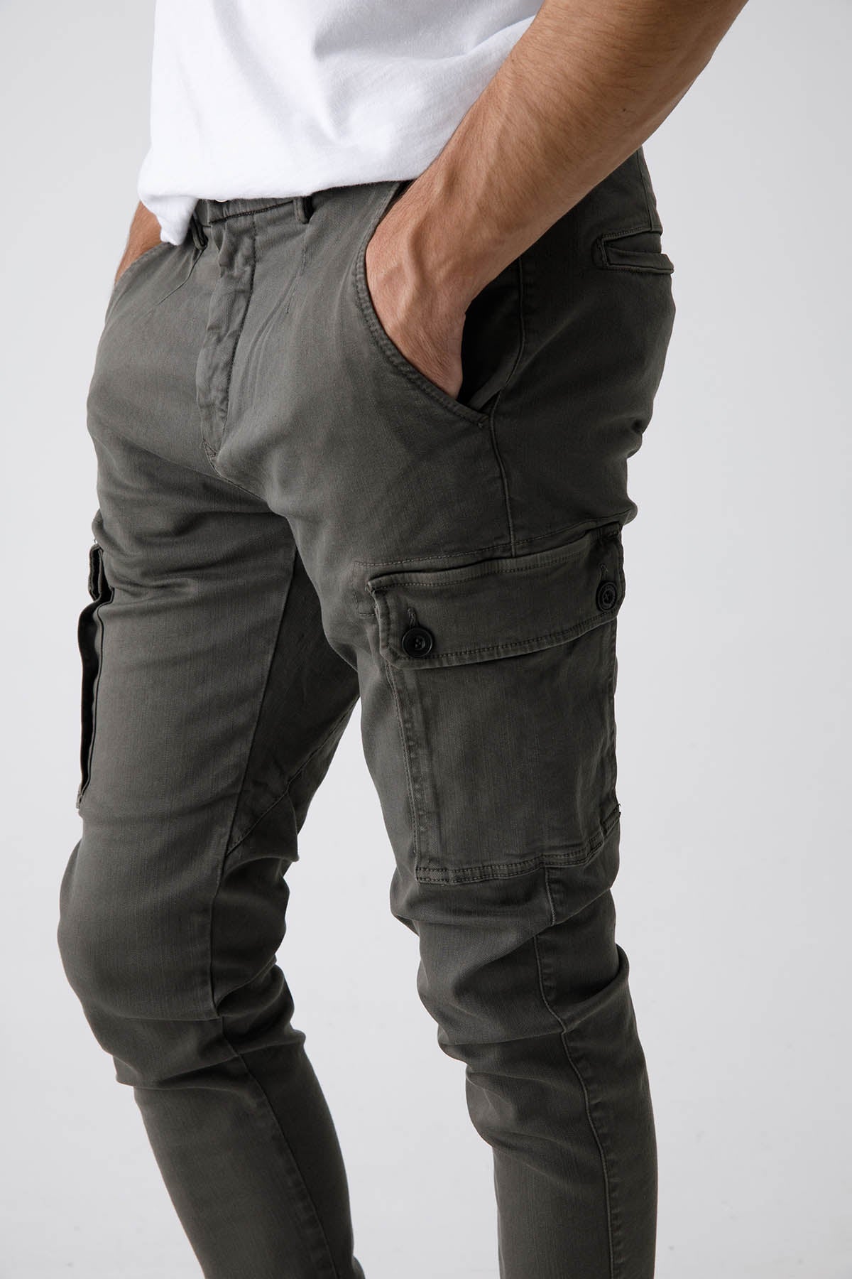 Replay Jaan Hyperflex X-Lite Slim Fit Kargo Pantolon-Libas Trendy Fashion Store