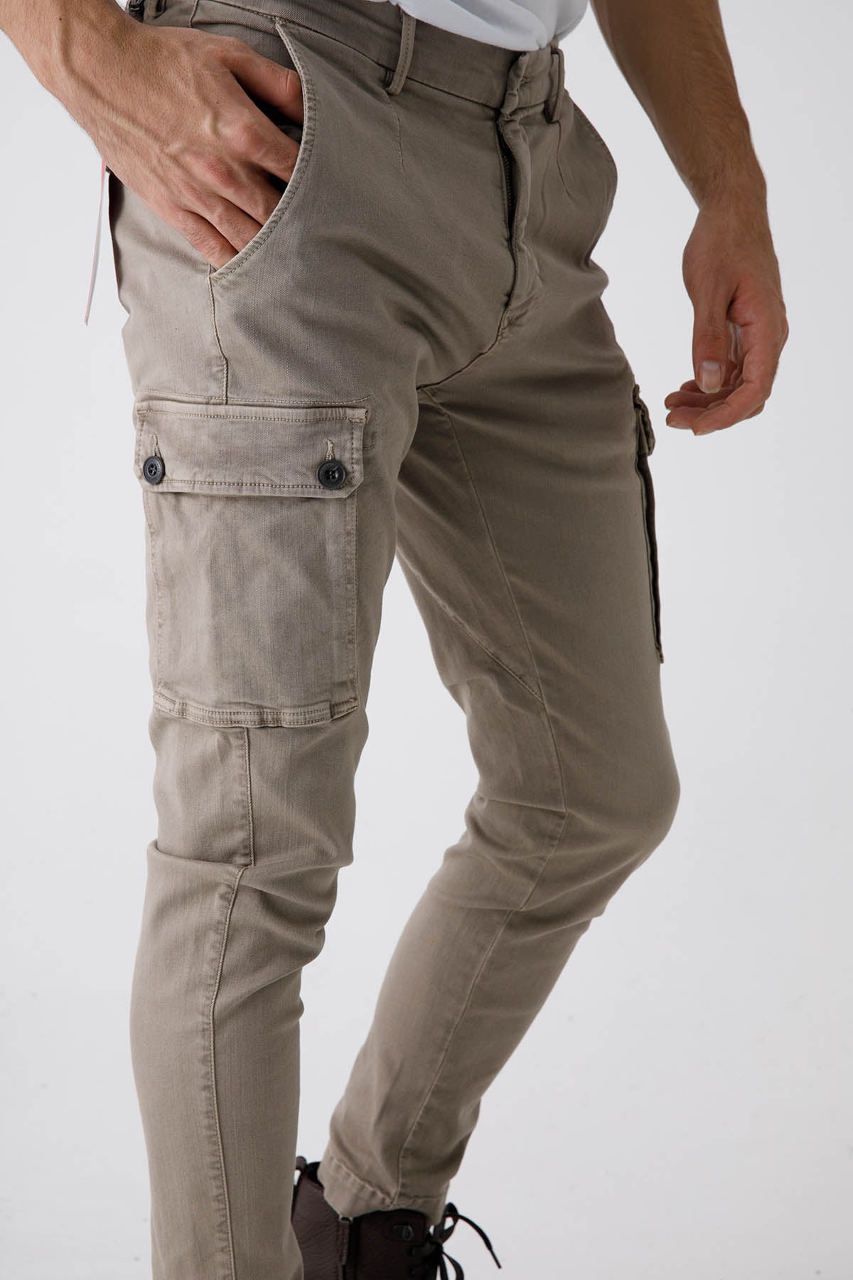 Replay Jaan Hyperflex X-Lite Slim Fit Kargo Pantolon-Libas Trendy Fashion Store