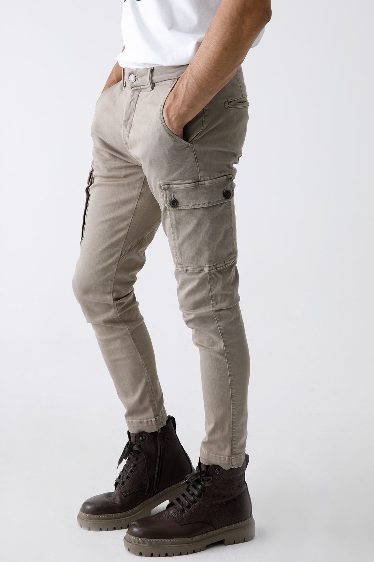 Replay Jaan Hyperflex X-Lite Slim Fit Kargo Pantolon-Libas Trendy Fashion Store