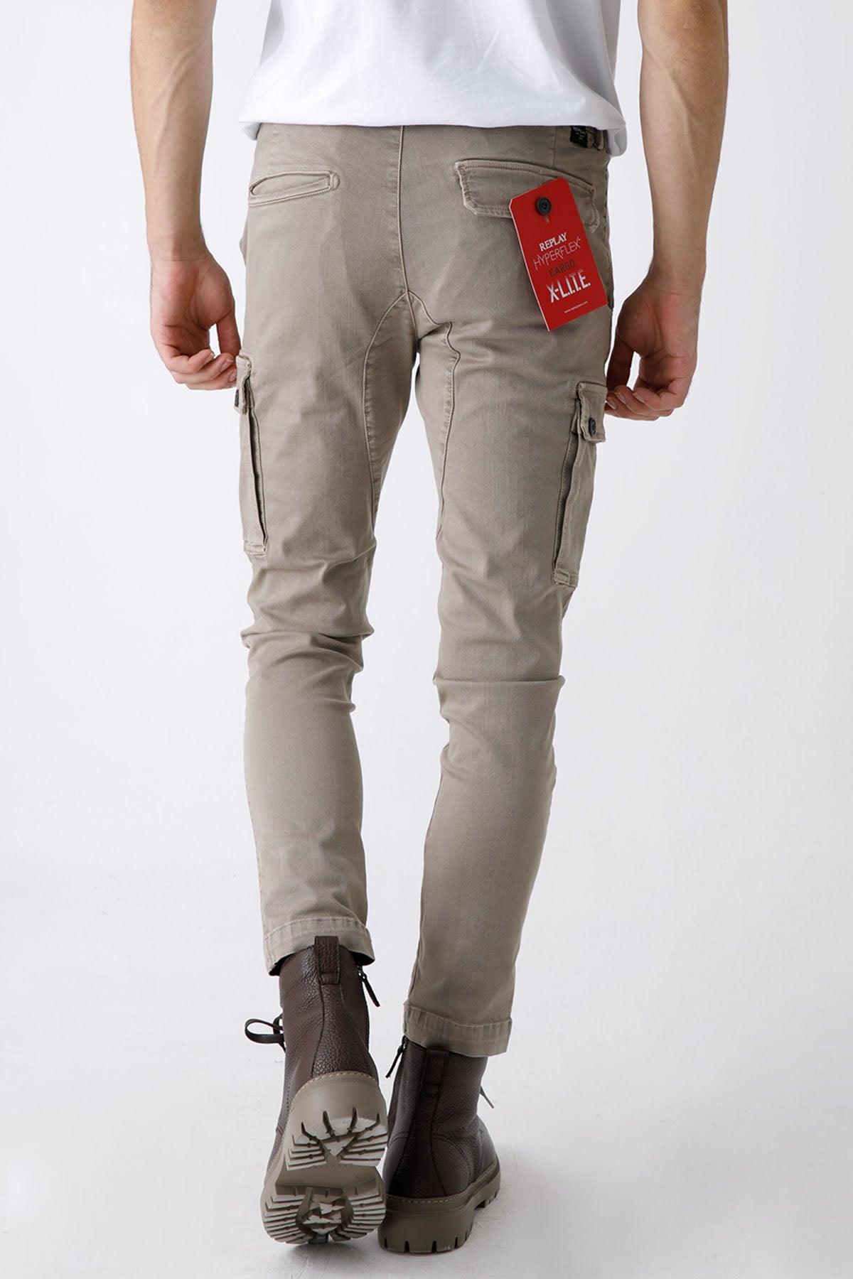 Replay Jaan Hyperflex X-Lite Slim Fit Kargo Pantolon-Libas Trendy Fashion Store