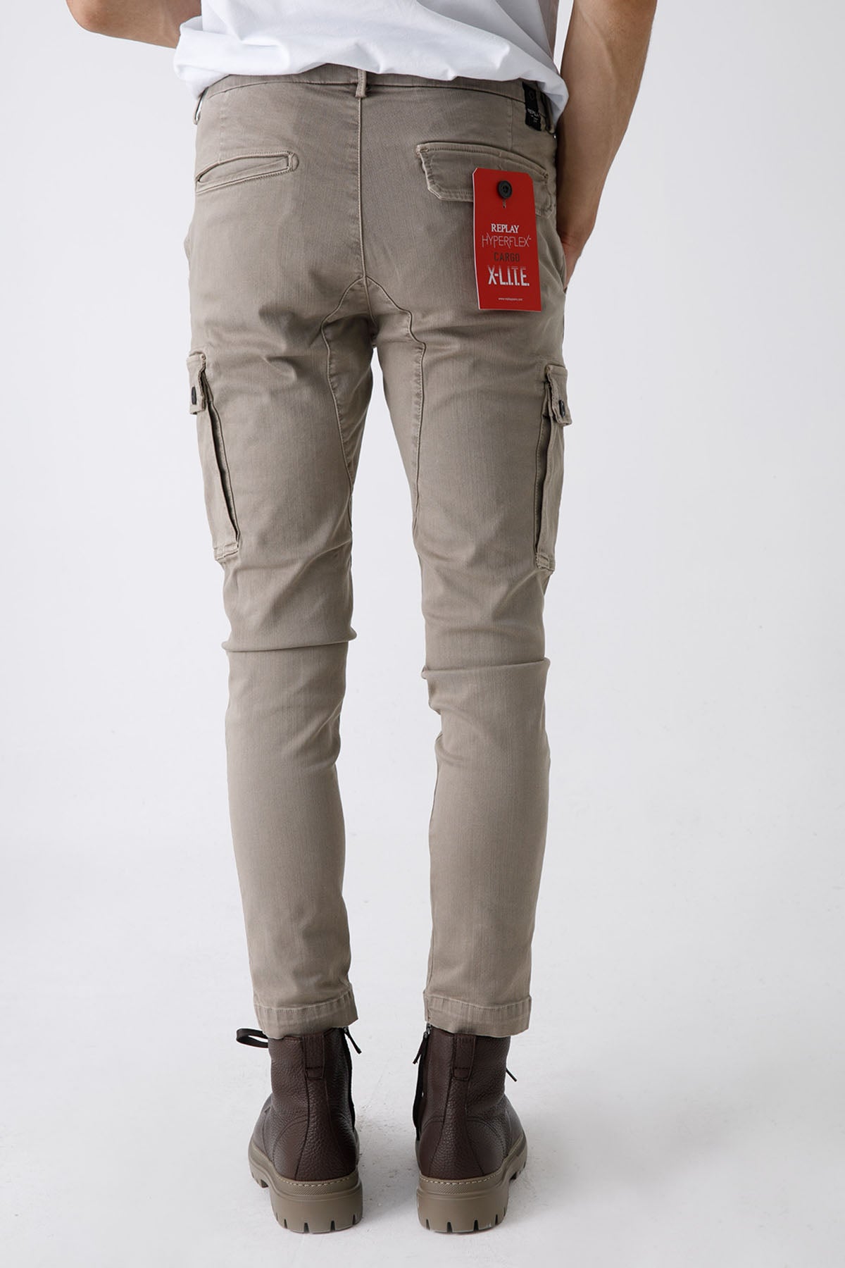 Replay Jaan Hyperflex X-Lite Slim Fit Kargo Pantolon-Libas Trendy Fashion Store